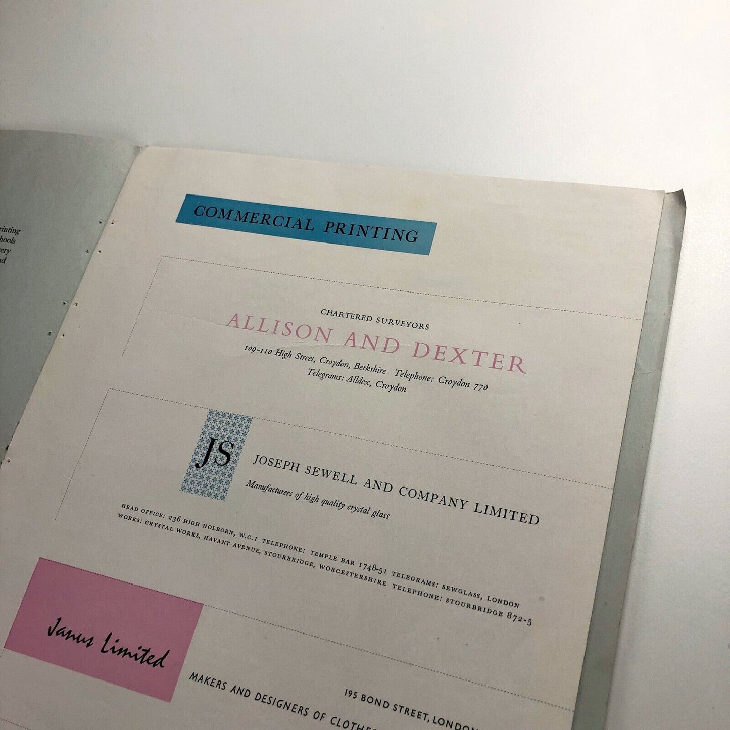 Student Design and Printing in Surrey | Leaflet | Guildford School of Art 1957-8
