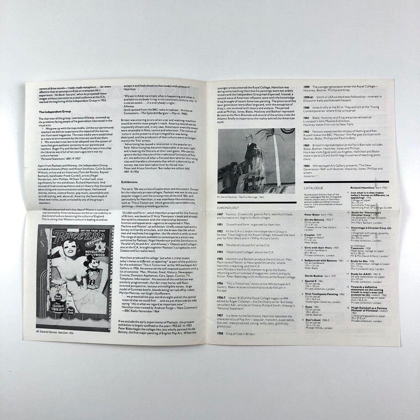 Exhibition leaflet for 'Just what is it…?' Pop Art in England 1947-63 | Arts Council / York Art Gallery, 1976