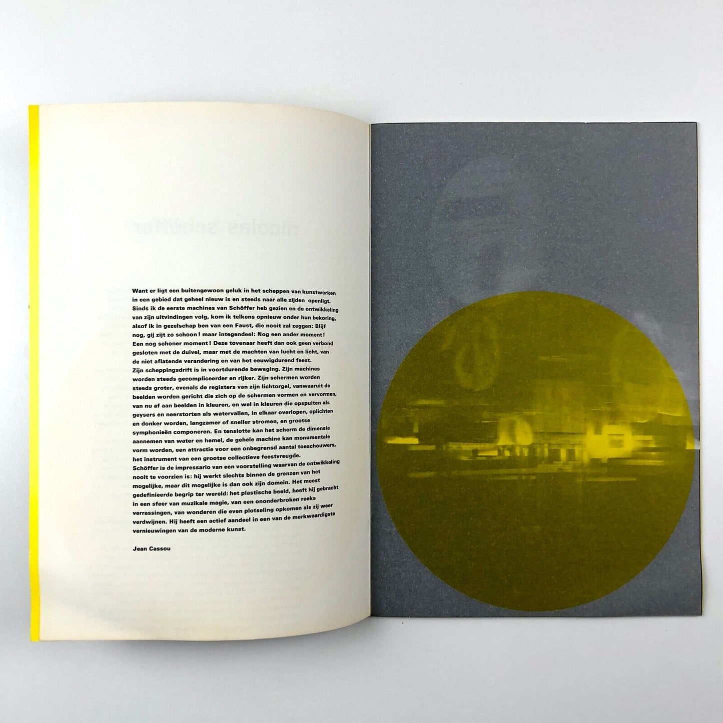 Nicolas Schöffer - ruimte | licht | tijd | Catalogue design by Wim Crouwel, 1964