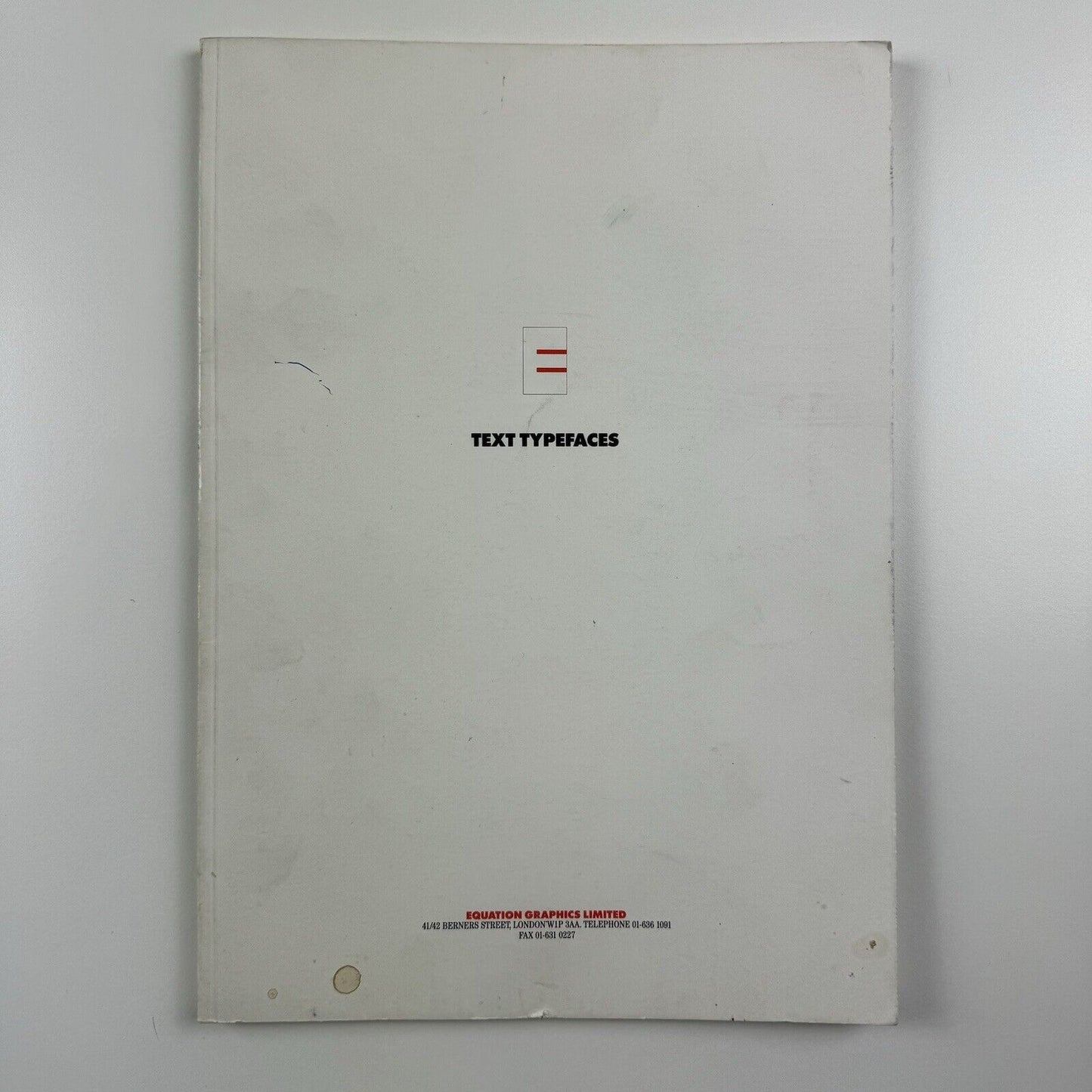 Text Typefaces | Equation Graphics Ltd, London type specimen booklet