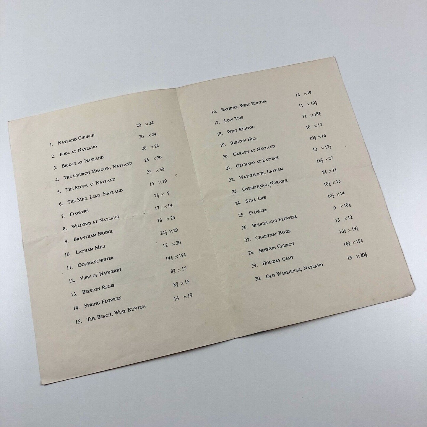 Alan Clutton Brock – Recent Paintings | Marlborough Fine Art catalogue booklet, 1952
