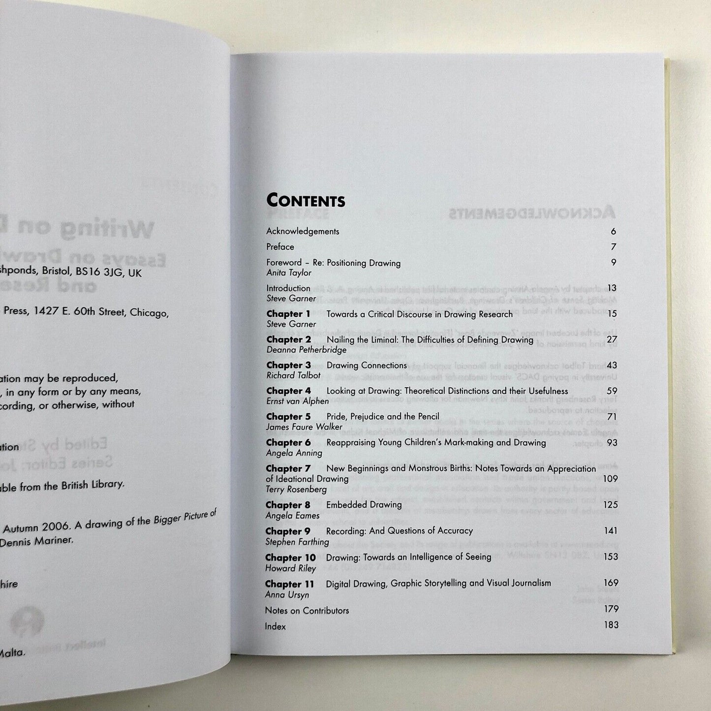 Writing on Drawing: Essays on Drawing Practice and Research | Edited by Steve Garner