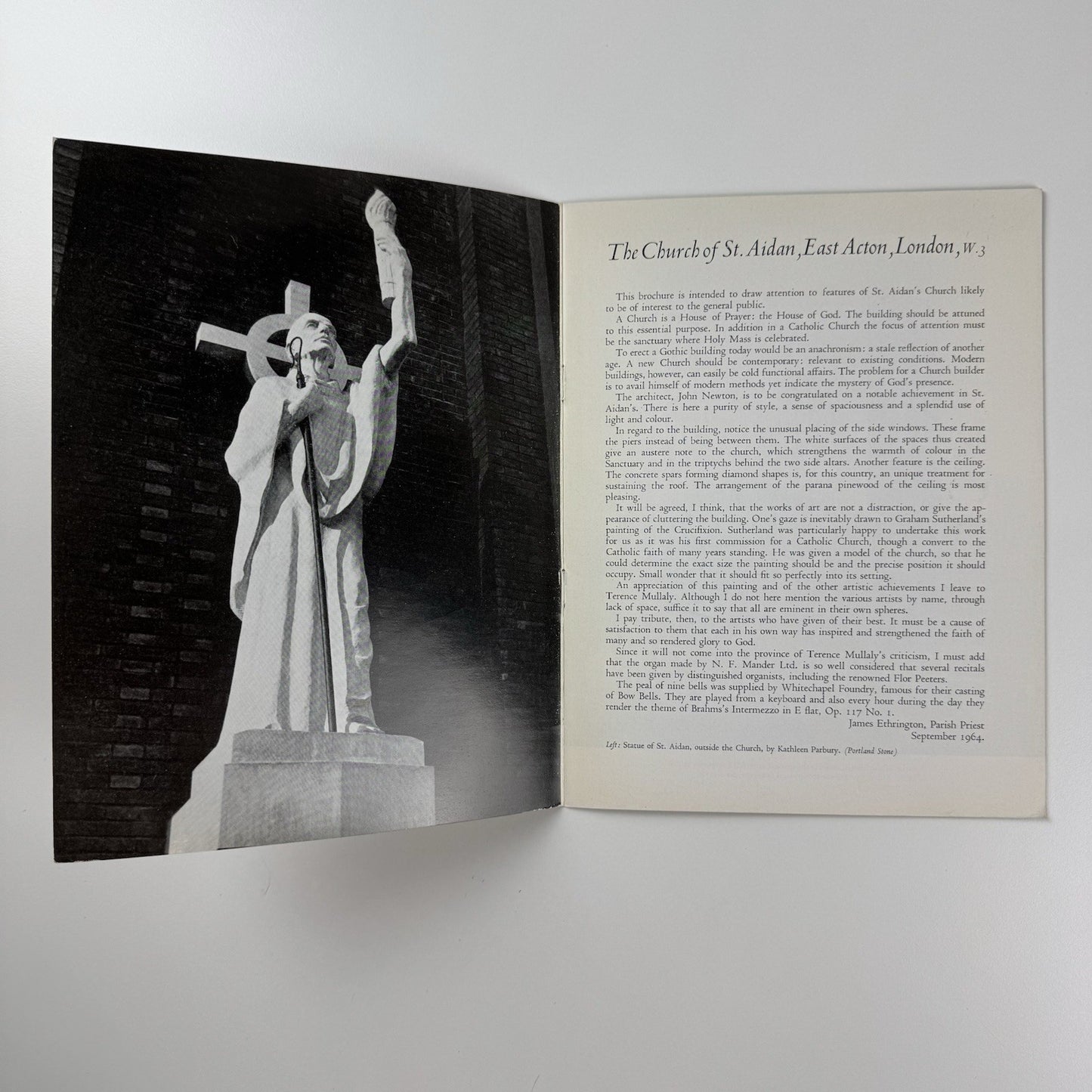 St Aidan’s East Acton. The church and its art intro James Ethrington, 1964