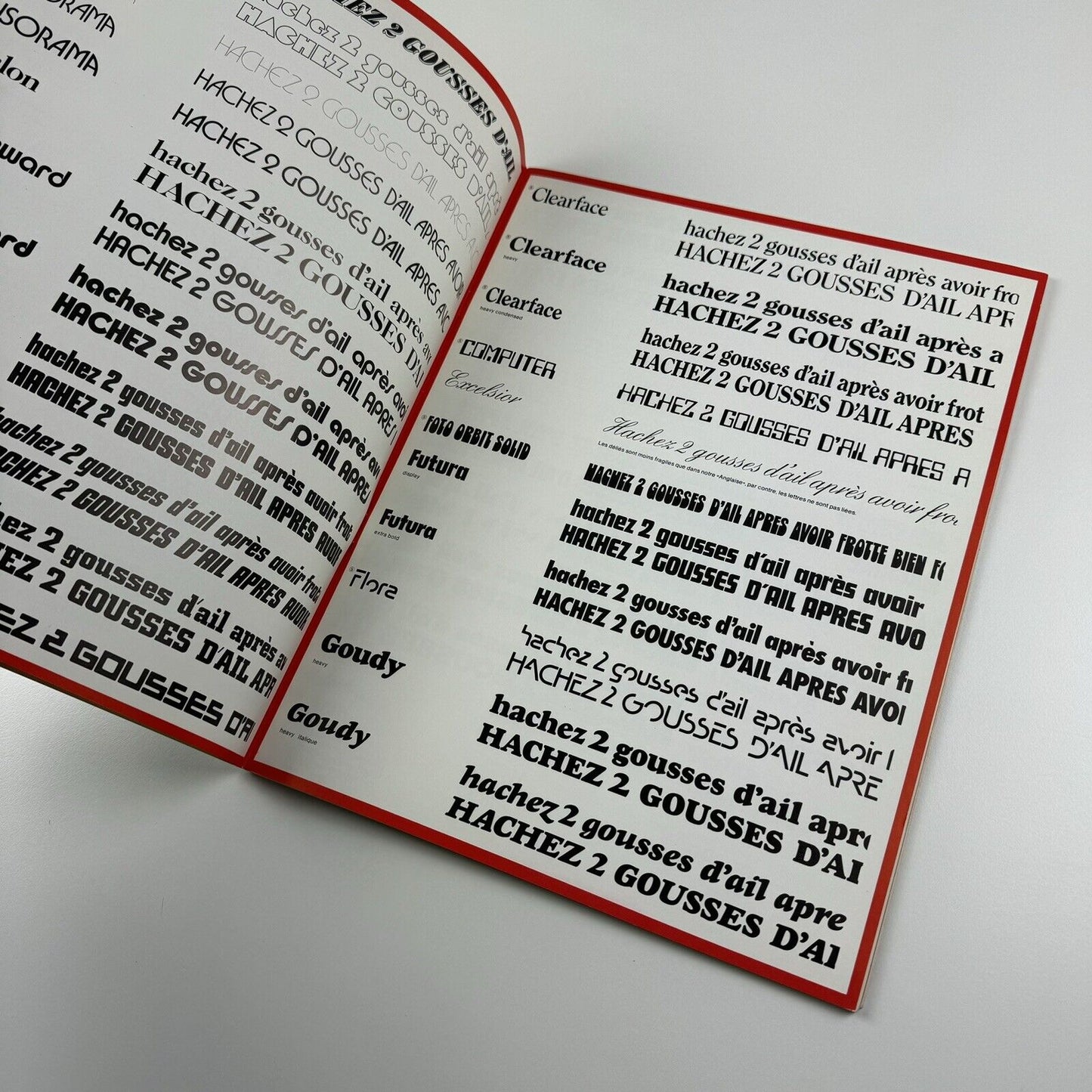 Albert Hollenstein / Studio Hollenstein, Hollenstein Phototypo, Paris | Type specimen 1971