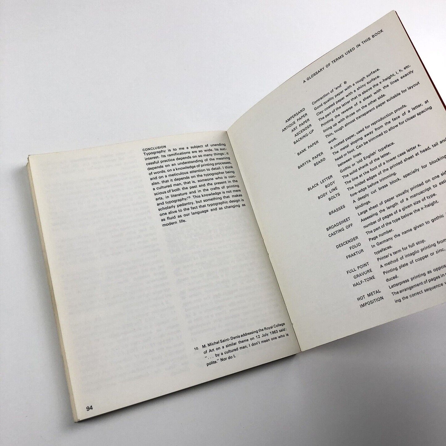 Typography Basic Principles. Influences and trends since the 19th century revised edition by John Lewis | Studio Vista, 1967