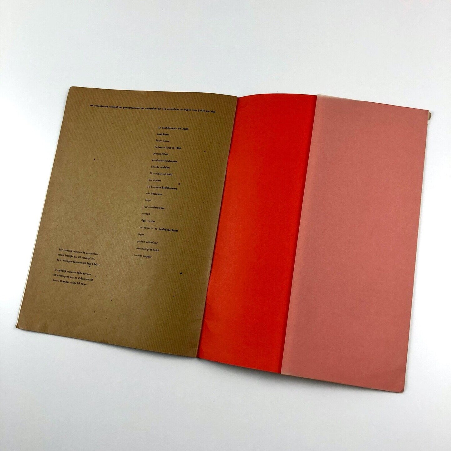 Oskar Schlemmer exhibition catalogue | Stedelijk Museum Amsterdam 1954, Sandberg
