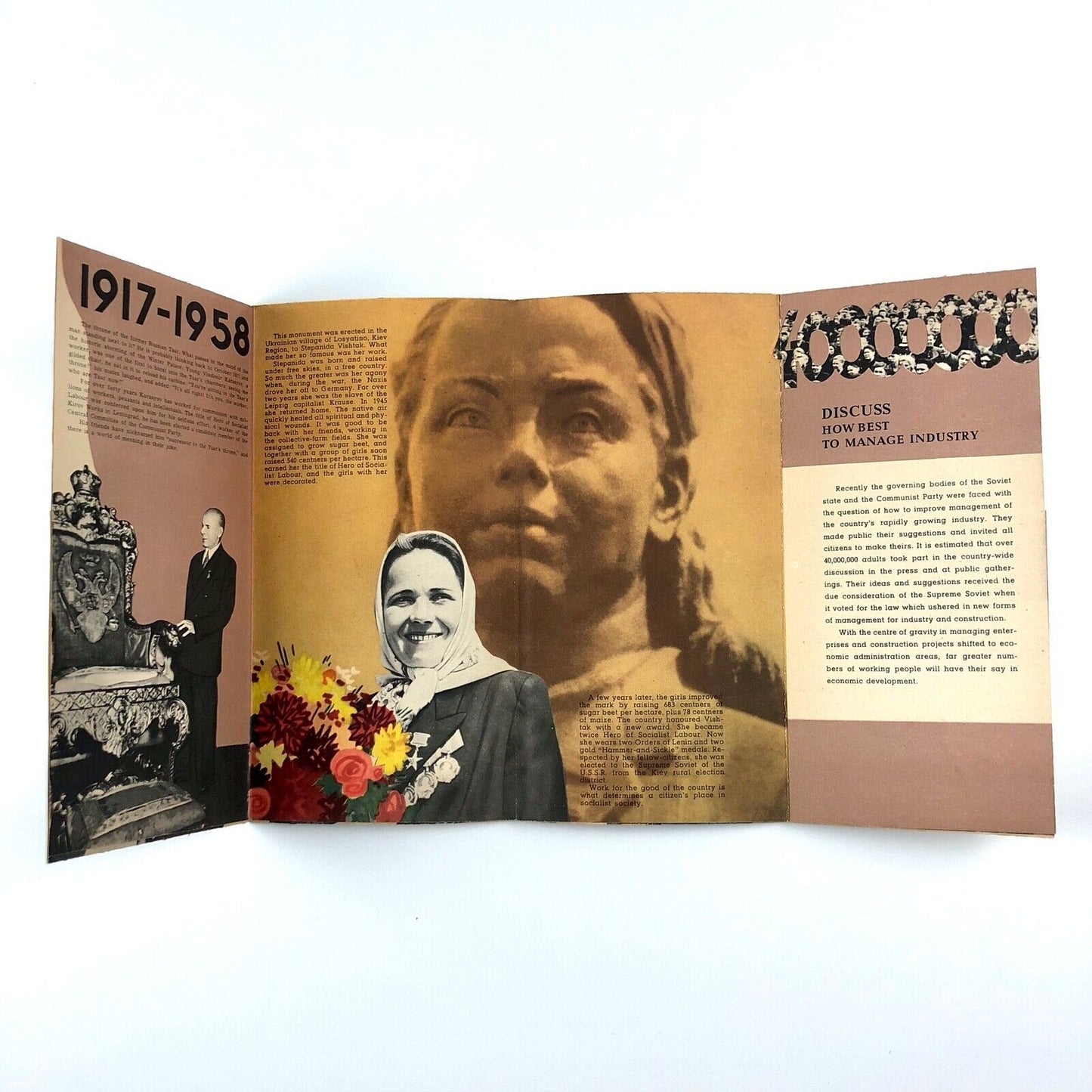 Leaflet for the USSR Section, 1958 Brussels Universal and International Exhibition