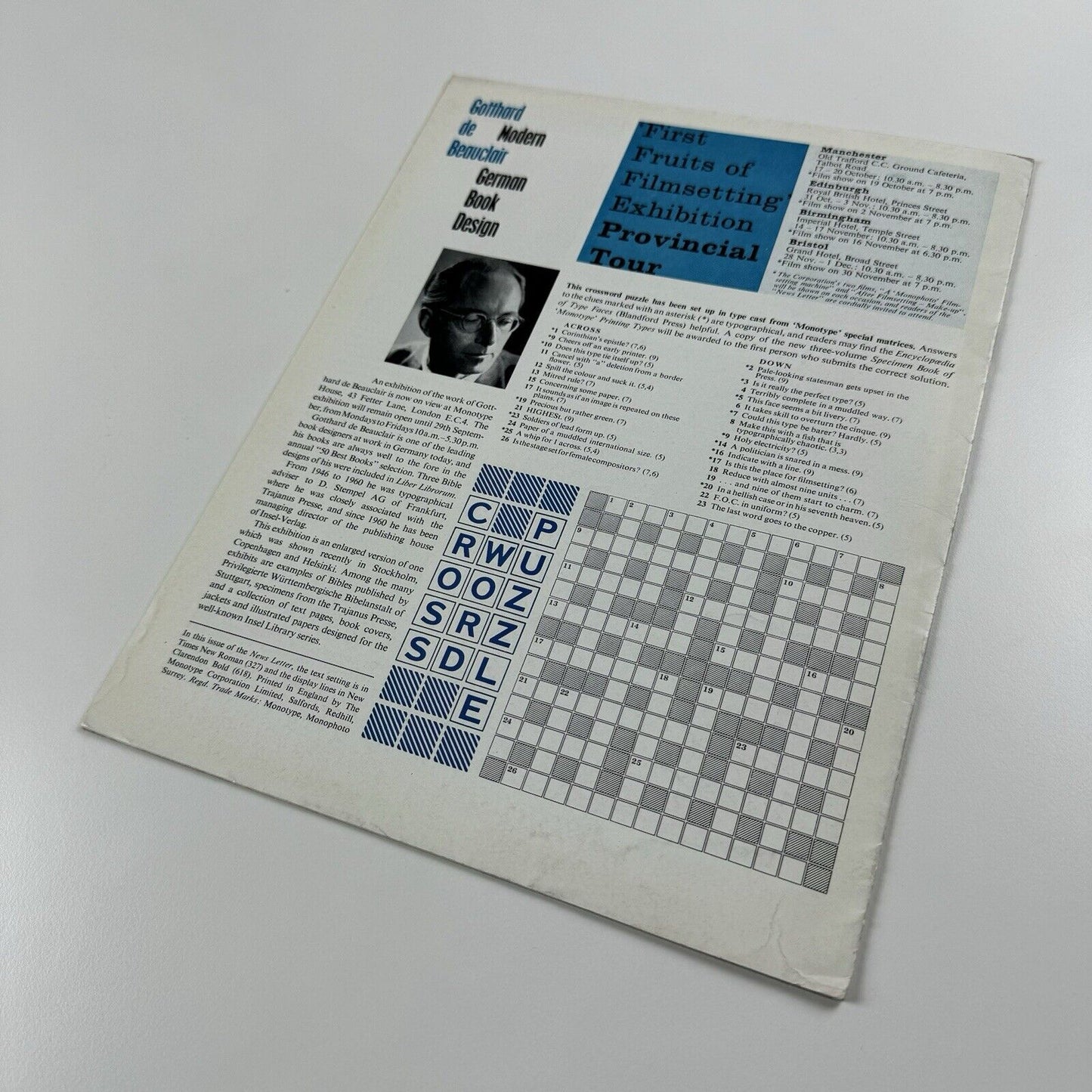Monotype Newsletter 63 – September 1961 | Urdu newspaper | Javed Press