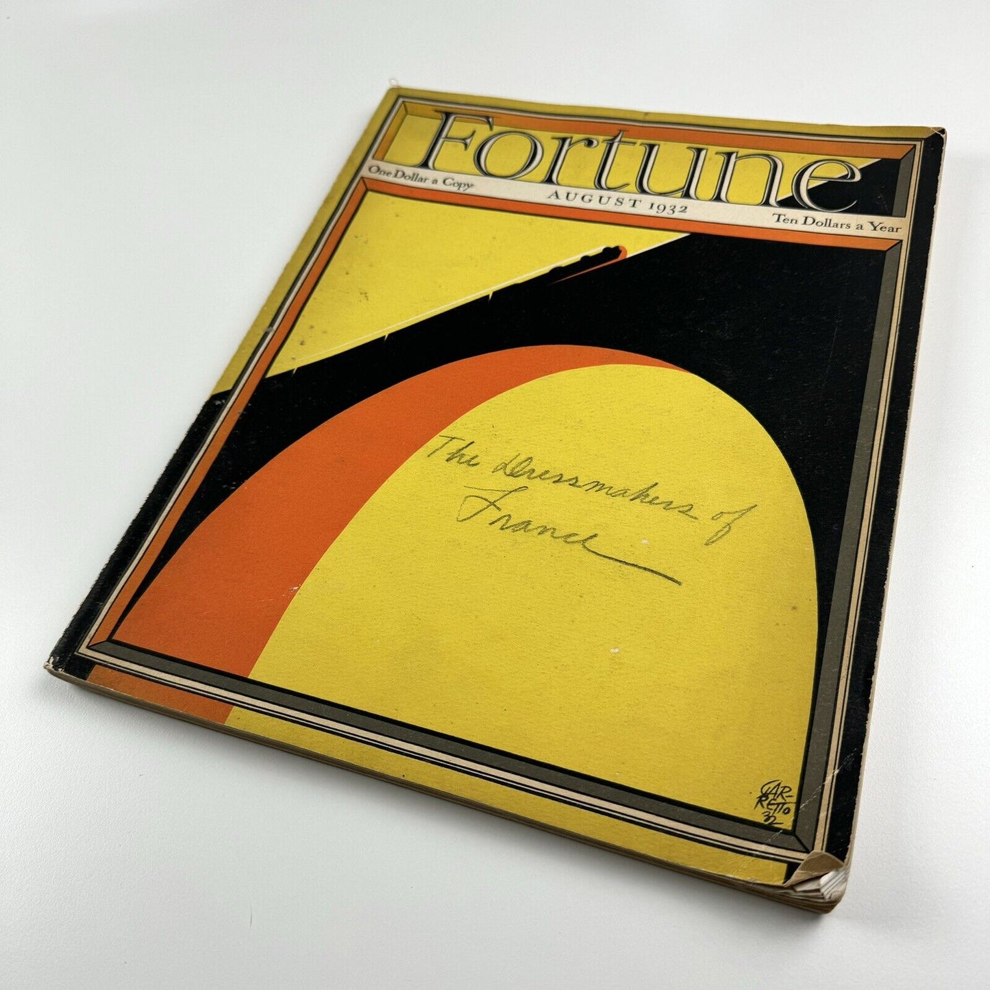 Fortune Magazine August 1932 | Paolo Garretto cover | Joel Barber decoy ducks