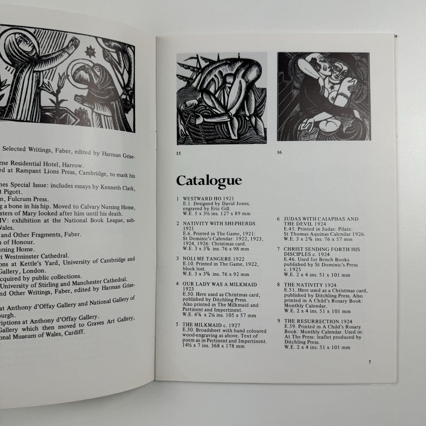 David Jones – Engravings | Blond Fine Art catalogue booklet, 1982