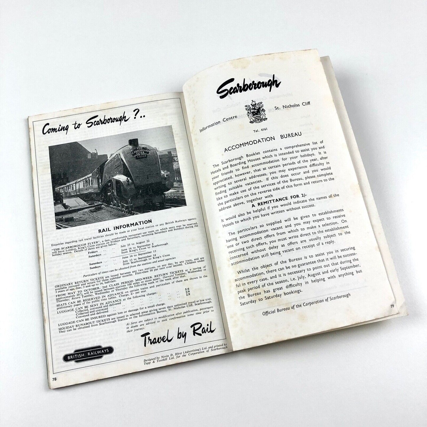 The Story of Scarborough tourism booklet | Introduction by Derrick Boothroyd, 1950s