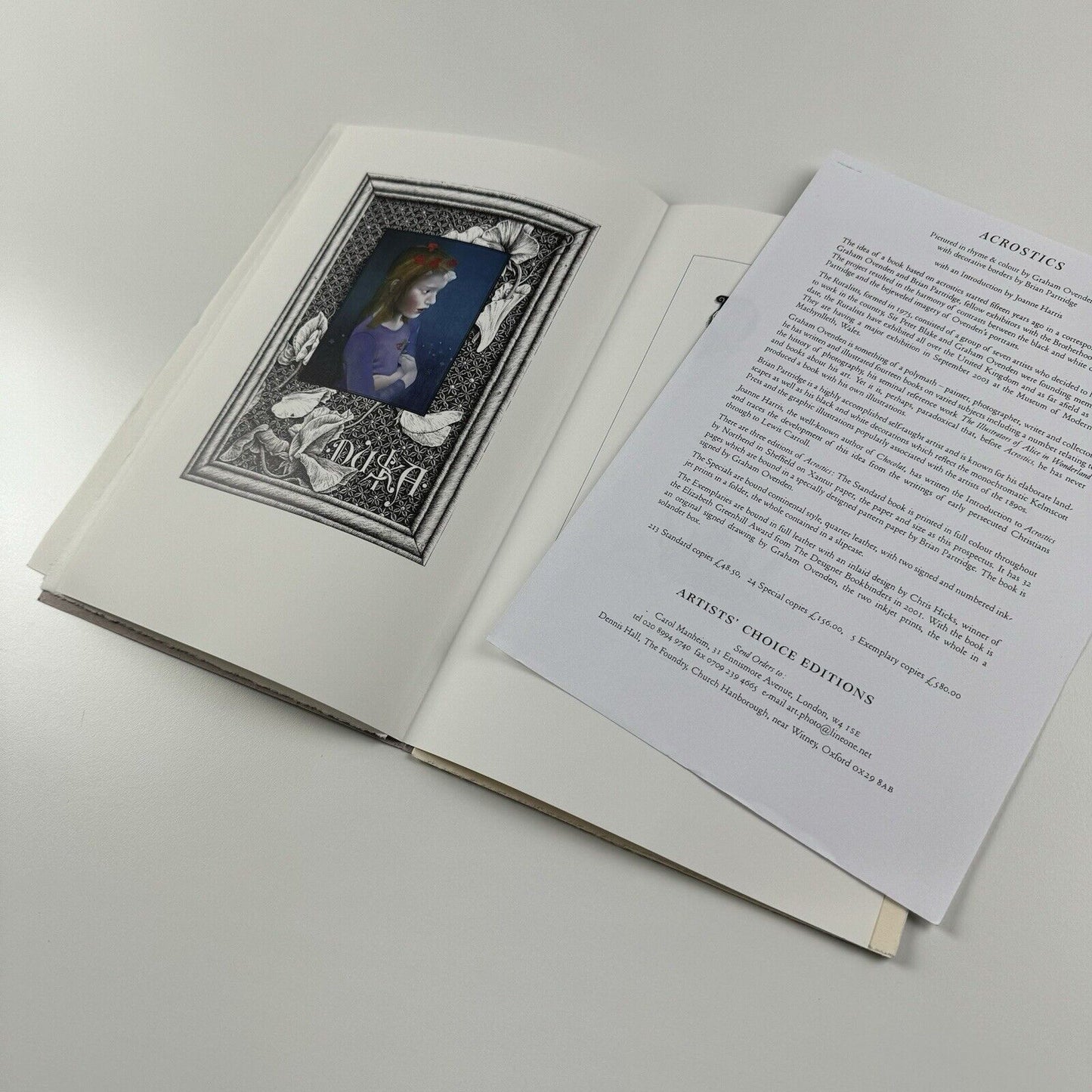 Artists' Choice Editions | 3 x prospectuses – Carol Manheim / Dennis Hall