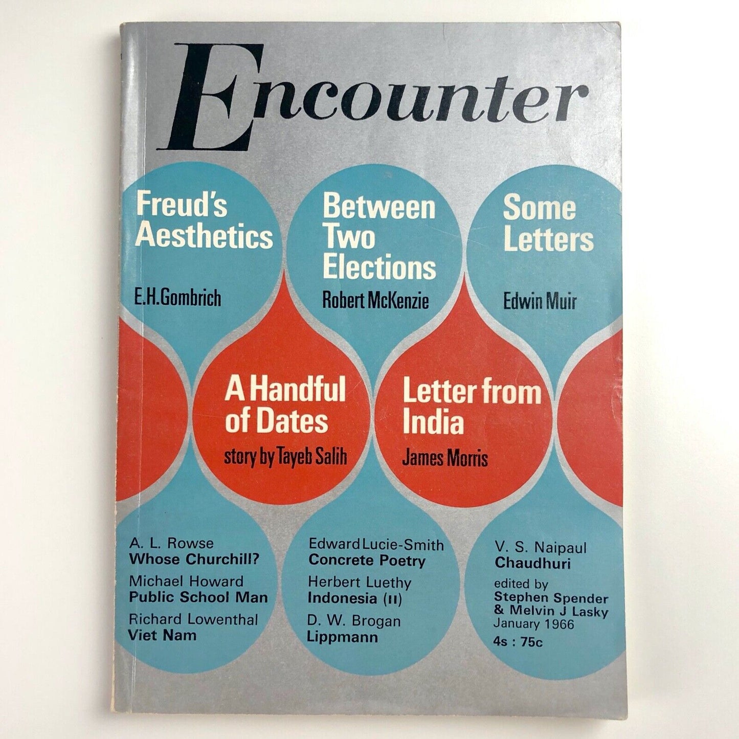 Encounter magazine Volume XXVI, No.1 Jan 1966 | article on concrete poetry by Edward Lucie-Smith