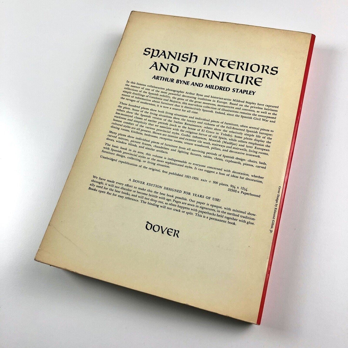 Spanish Interiors and Furniture | Arthur Byne & Mildred Stapley | Dover Books, 1969