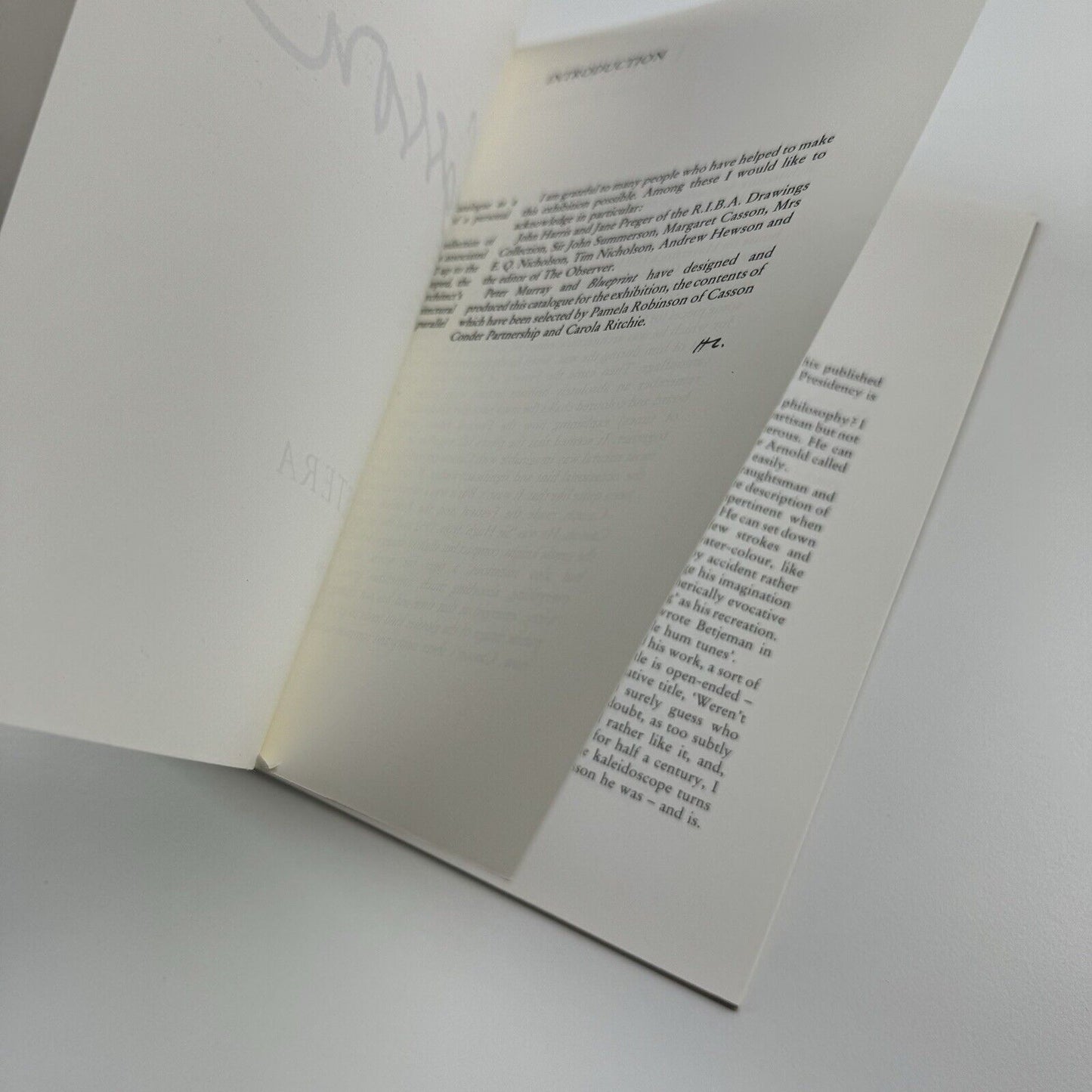 Hugh Casson. Architect etcetera | RIBA Heinz Gallery catalogue booklet, 1986