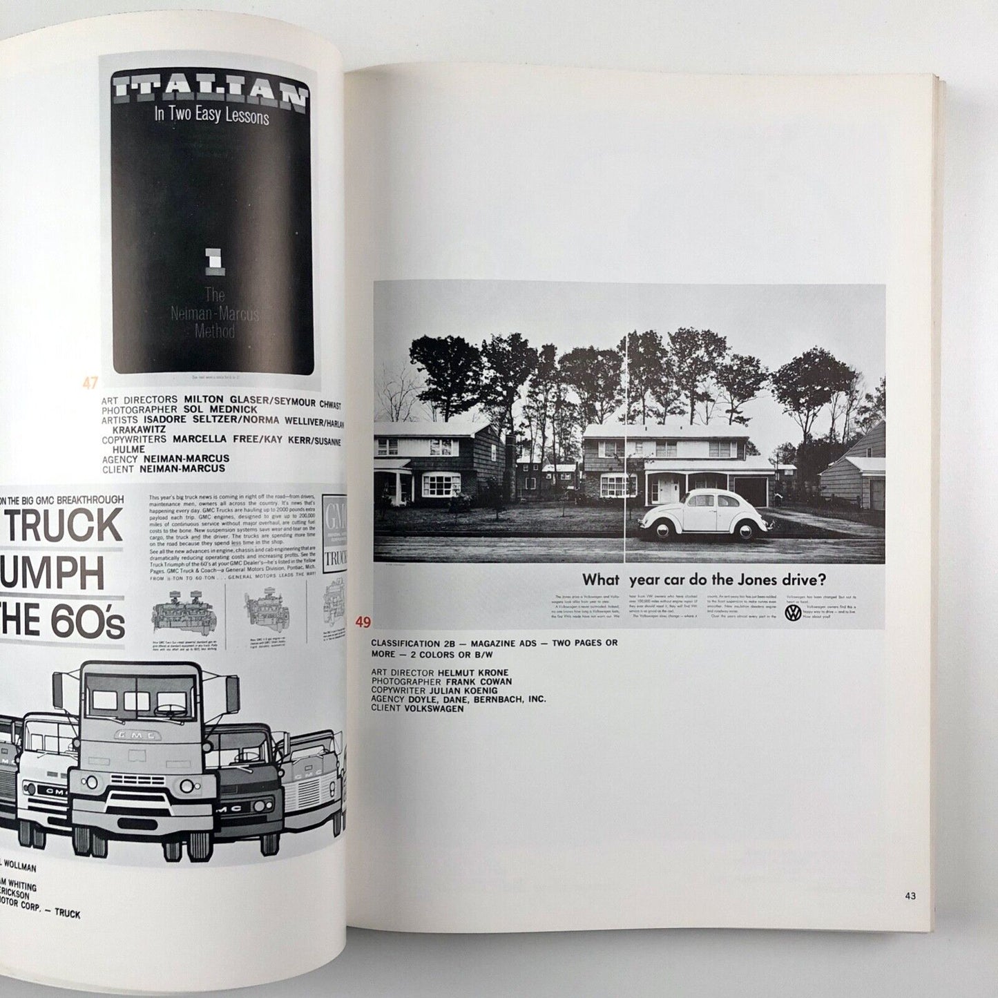 40th Annual of Advertising and Editorial Art of the Art Directors Club of New York | Edited by Robert M. Smith. Farrar, Strauss & Cudahy, New York, 1961