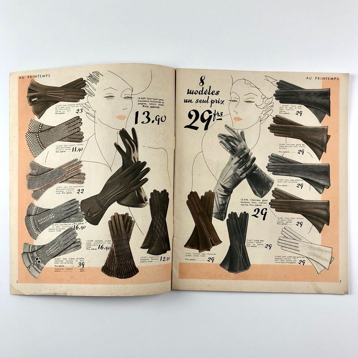 Au Printemps magazine 3 Fevrier 1937/38 | Guillaume et Huot, Paris