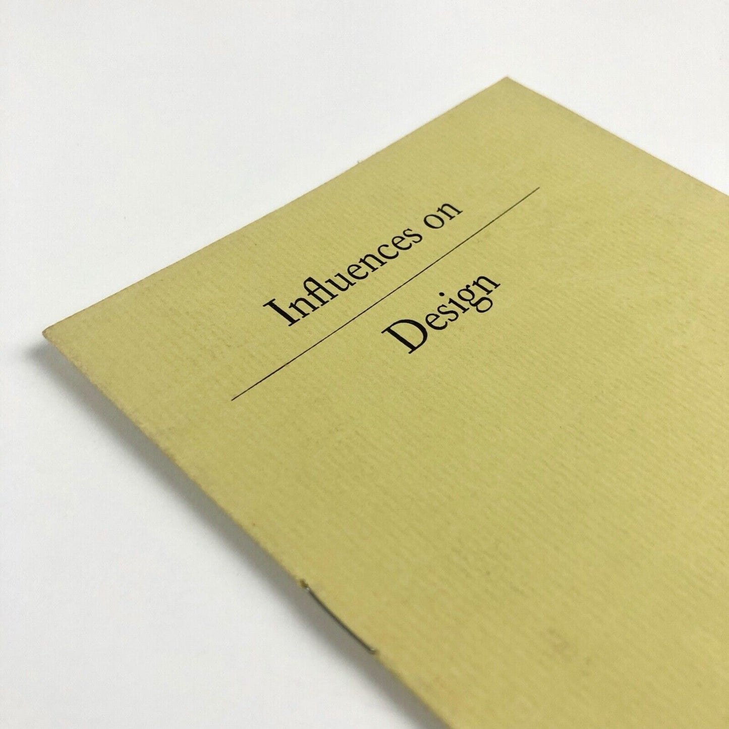 Influences on Design paper by Lynton Lamb | Hely Thom Ltd, Dublin, 1966