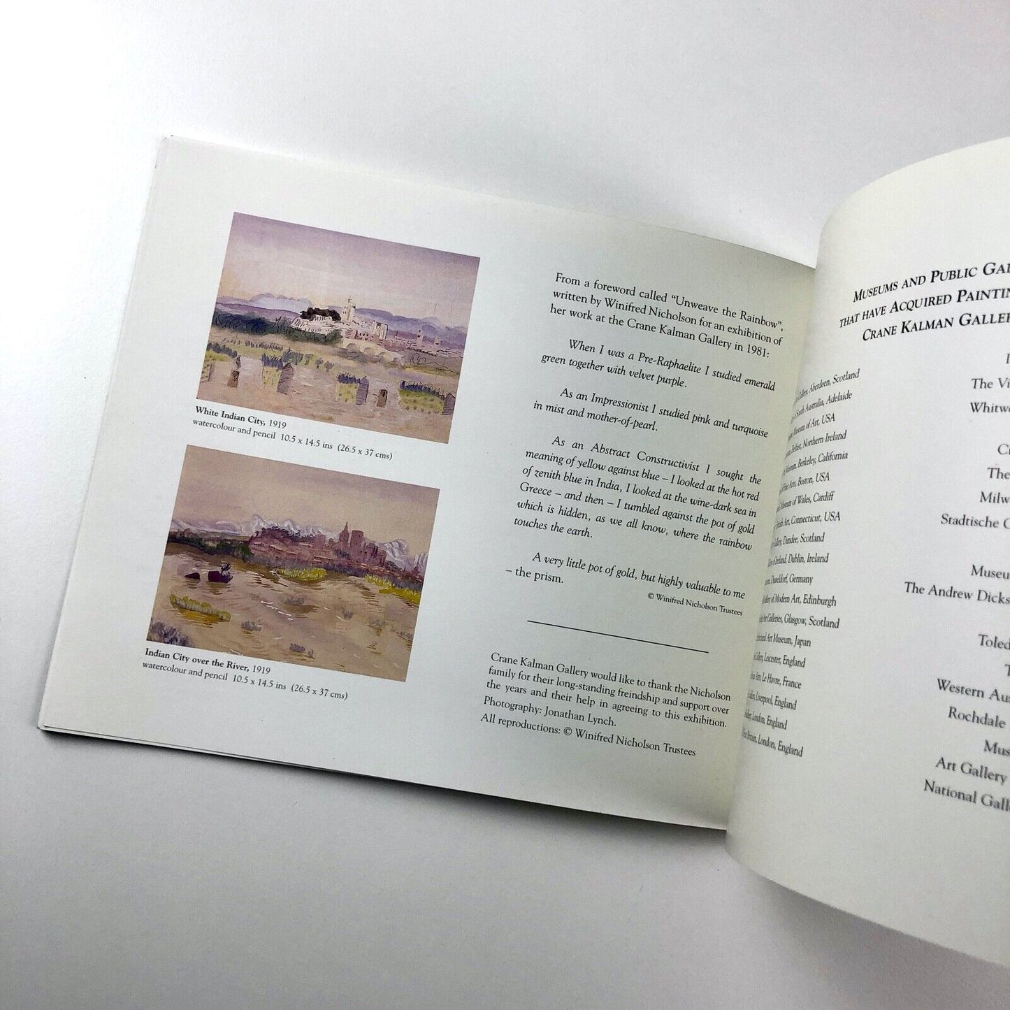 Winifred Nicholson: Unseen Works on Paper | Crane Kalman Gallery catalogue, 2003