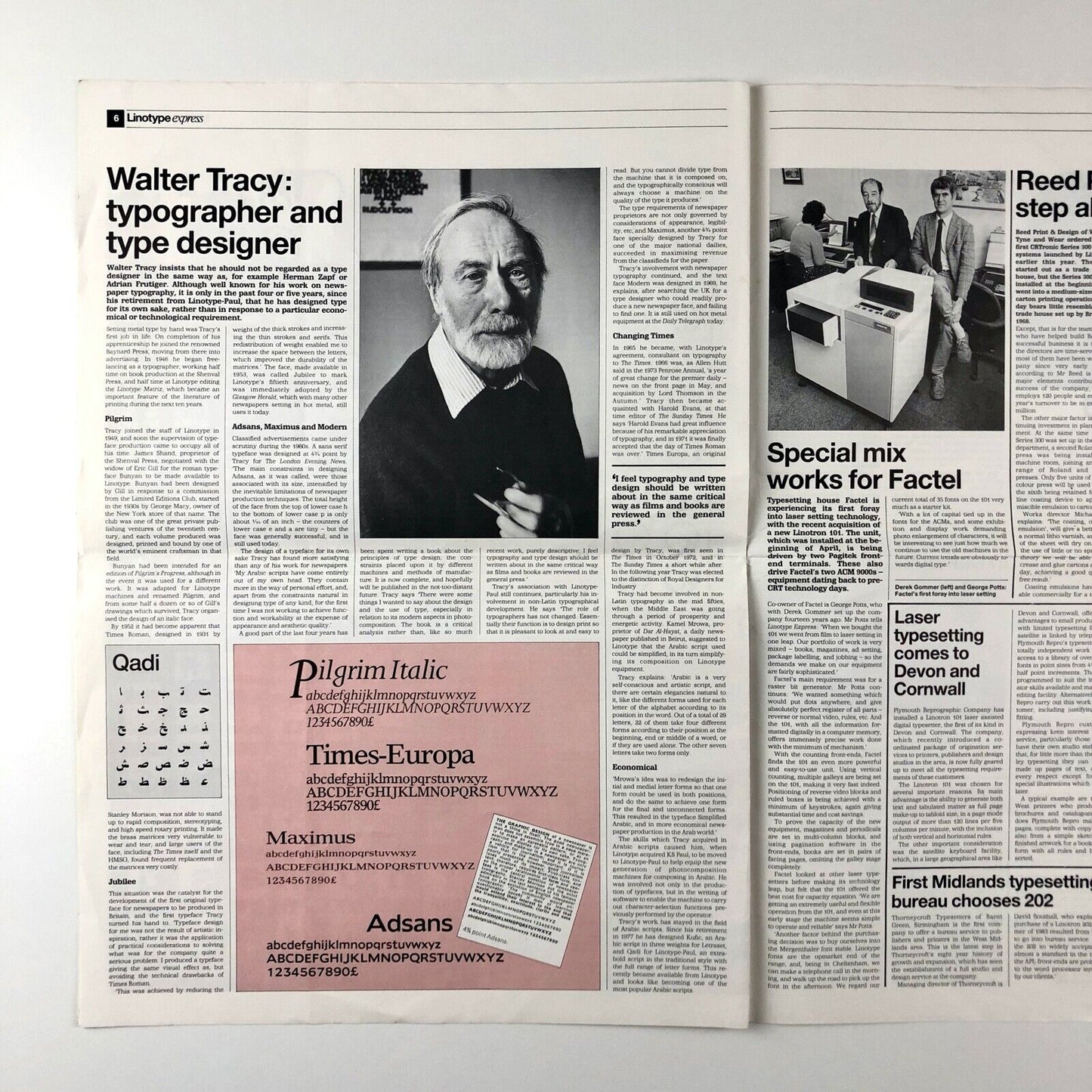 Linotype Express Summer 1984 Issue No 3 | Published by Linotype-Paul Ltd