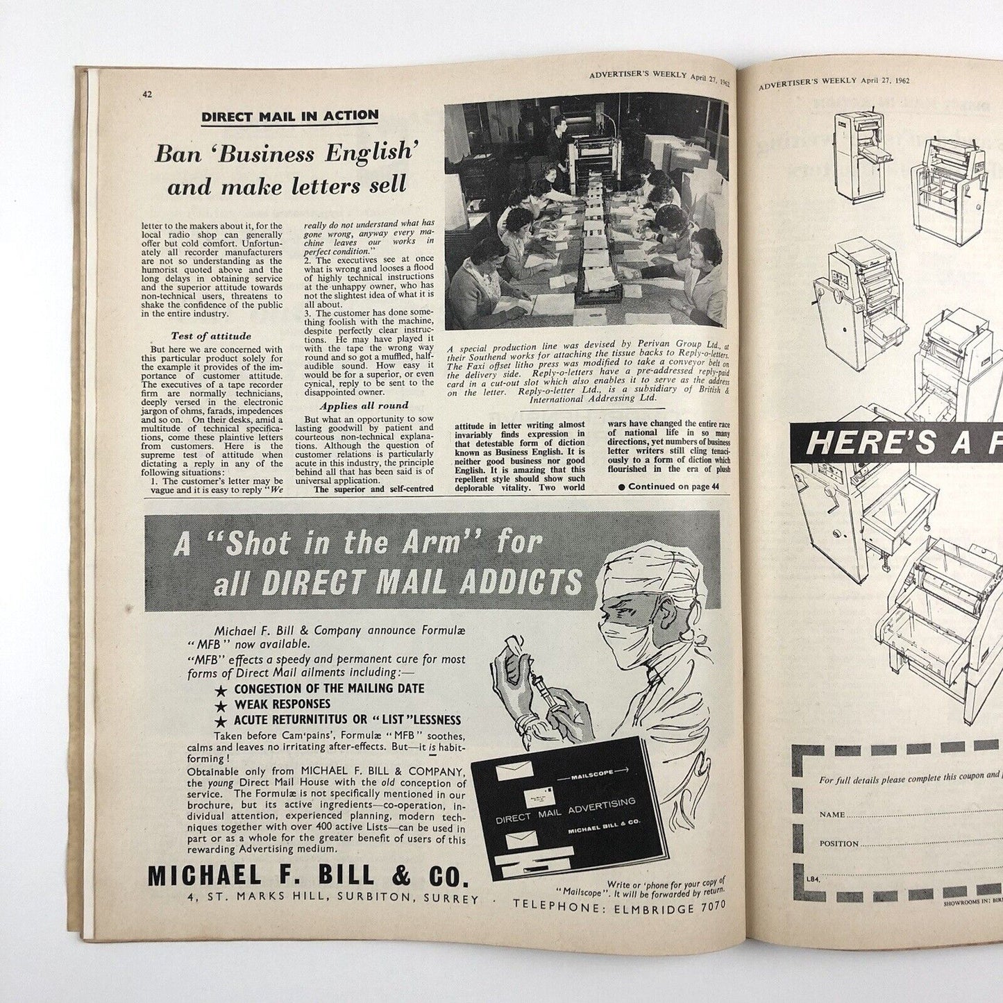 Advertiser’s Weekly | The Journal of Advertising & Marketing | 27 April 1962