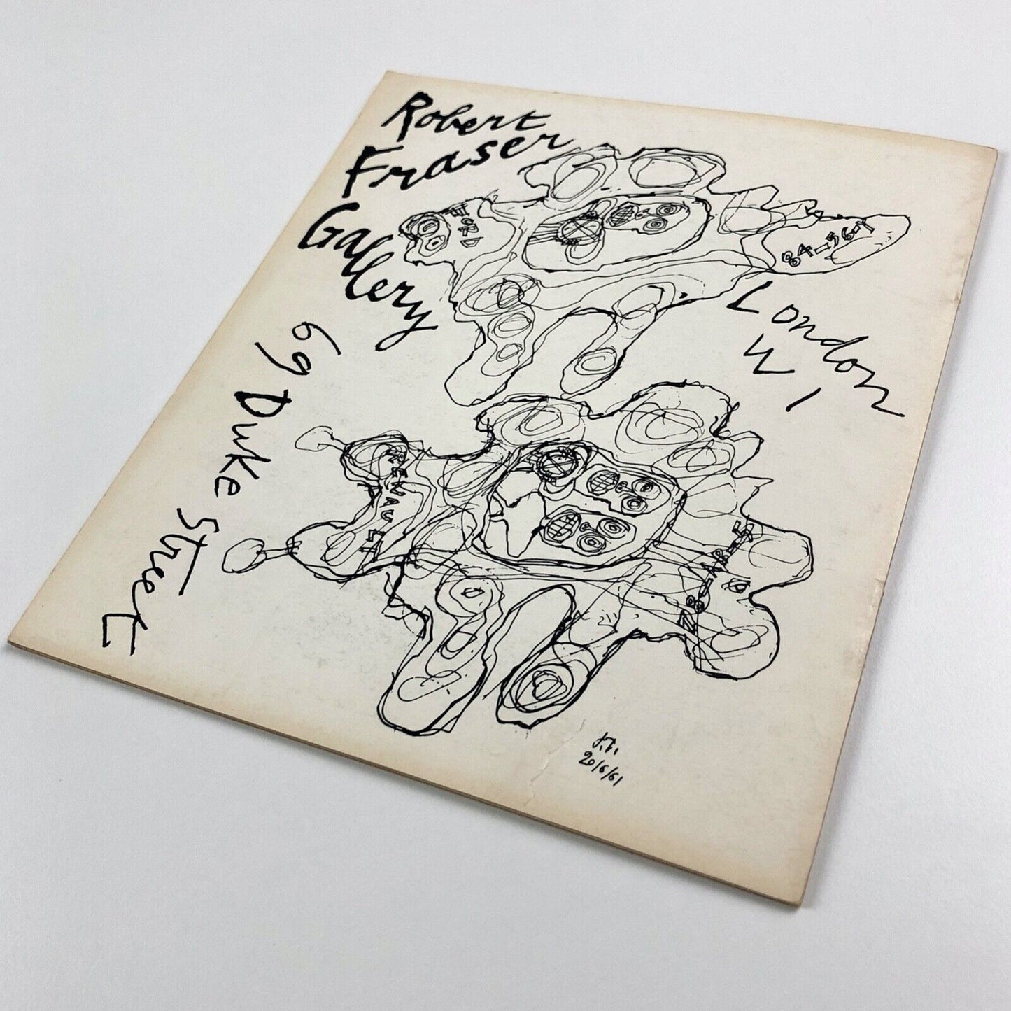 Dubuffet. Recent Gouaches and Drawings | Gordon Fraser Gallery, 1962 - catalogue design by Gordon House