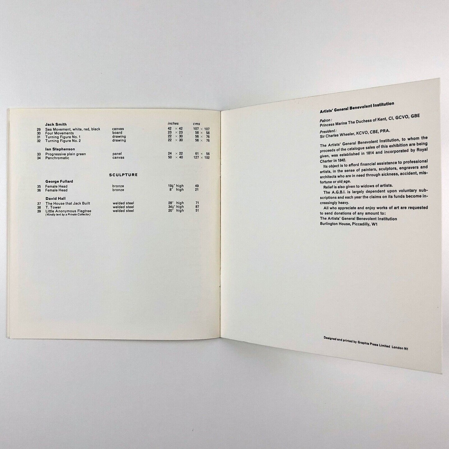 1962 – One Year of British Art | Selected by Edward Lucie-Smith | Arthur Tooth 1962