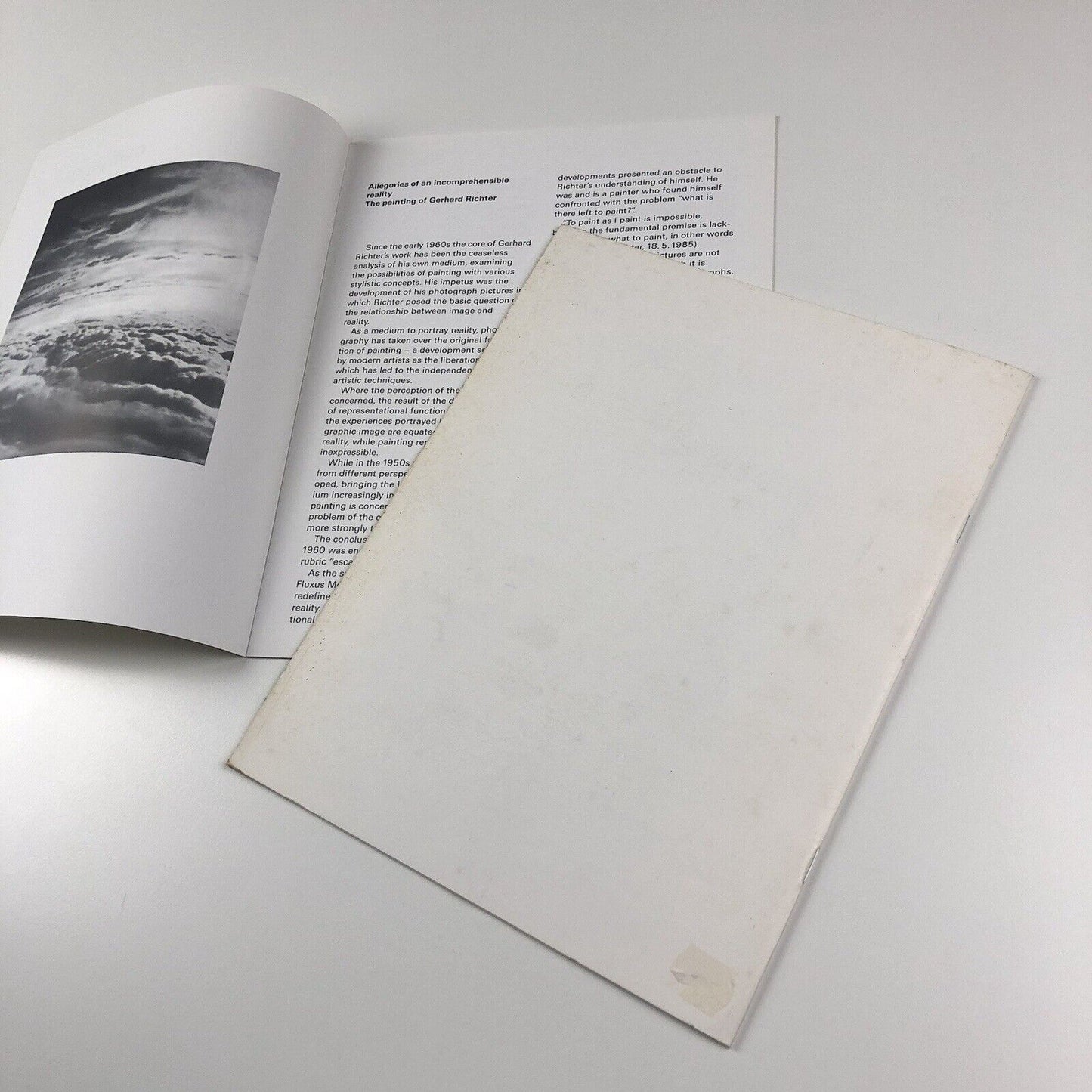 Gerhard Richter | Deutsche Bank collection catalogue booklet | Ulrich Wilmes, 1988