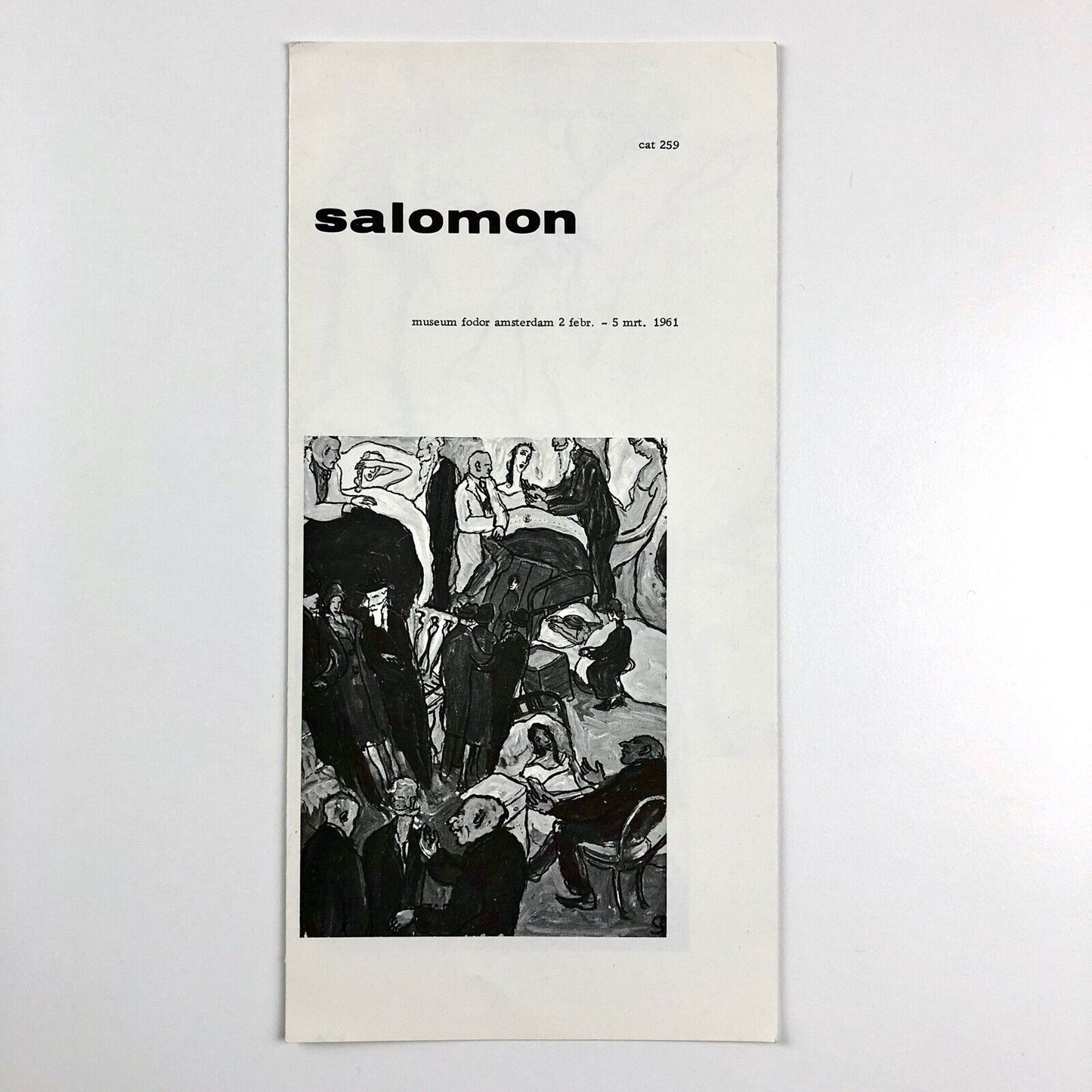 Exhibition leaflet for Charlotte Salomon | Museum Fodor Amsterdam | Cat. no. 259, 1961