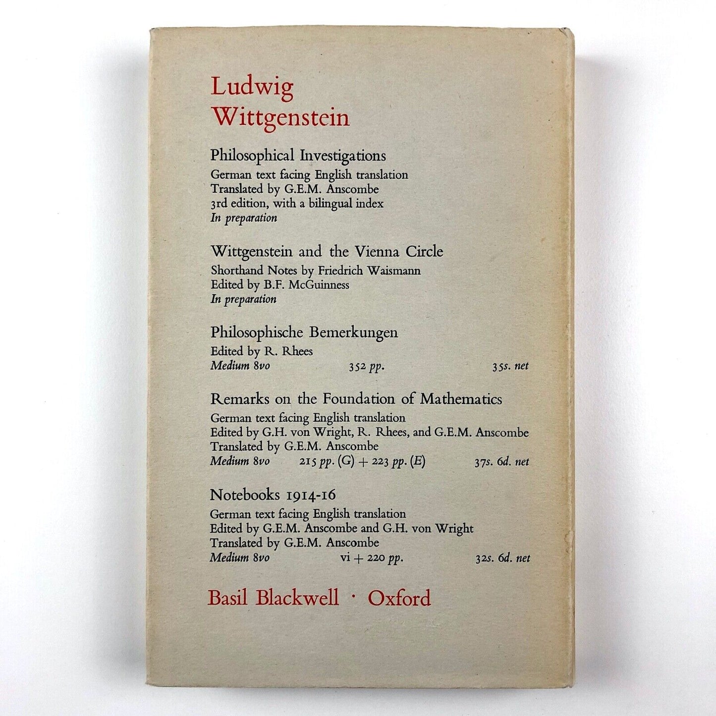 Zettel by Ludwig Wittgenstein | Translated by G.E.M. Anscombe | 1967