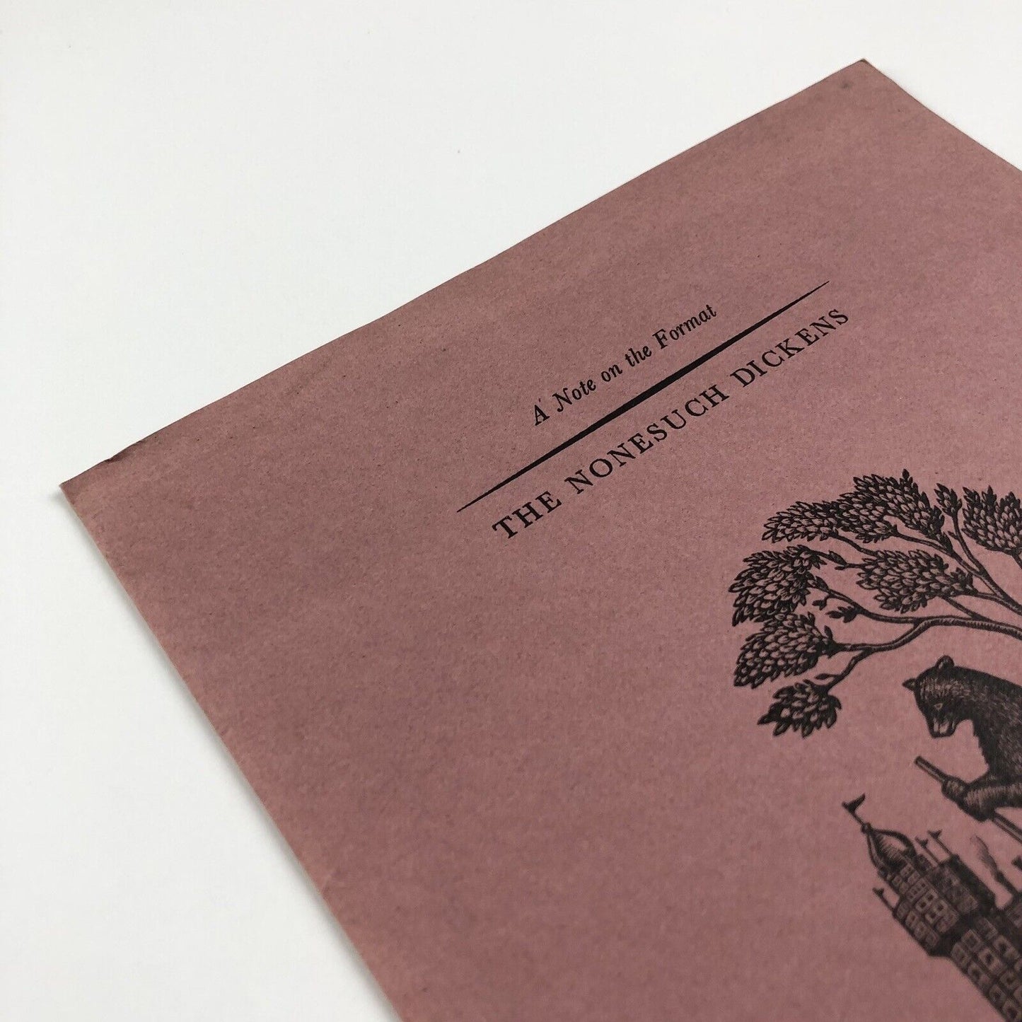 A Note on the Format – The Nonesuch Dickens | Nonesuch Press, 1937 | Text by Francis Meynell