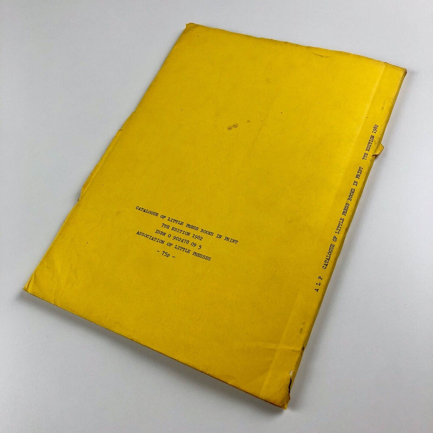 Catalogue of Little Press Books in Print | 7th edition, 1982 | Association of Little Presses