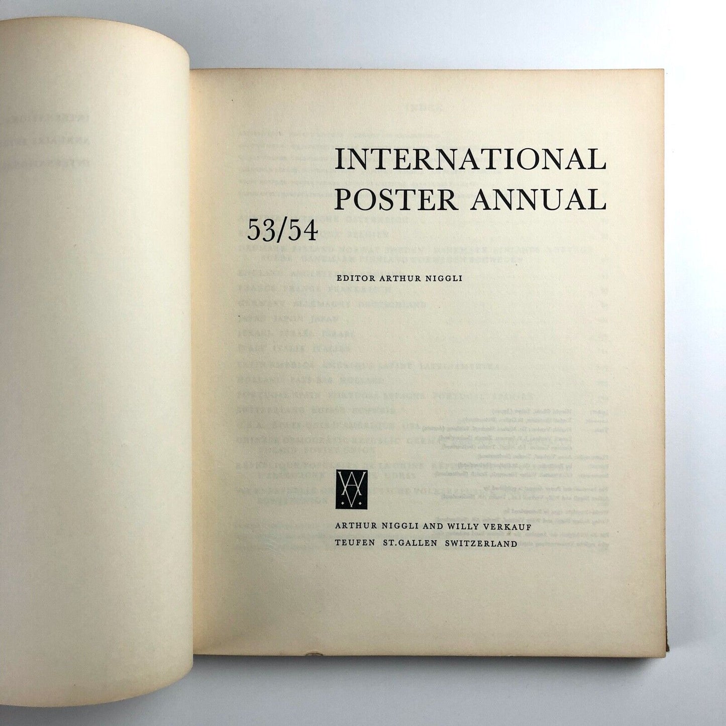 International Poster Annual 53/54 | Arthur Niggli and Willy Verkauf, 1954