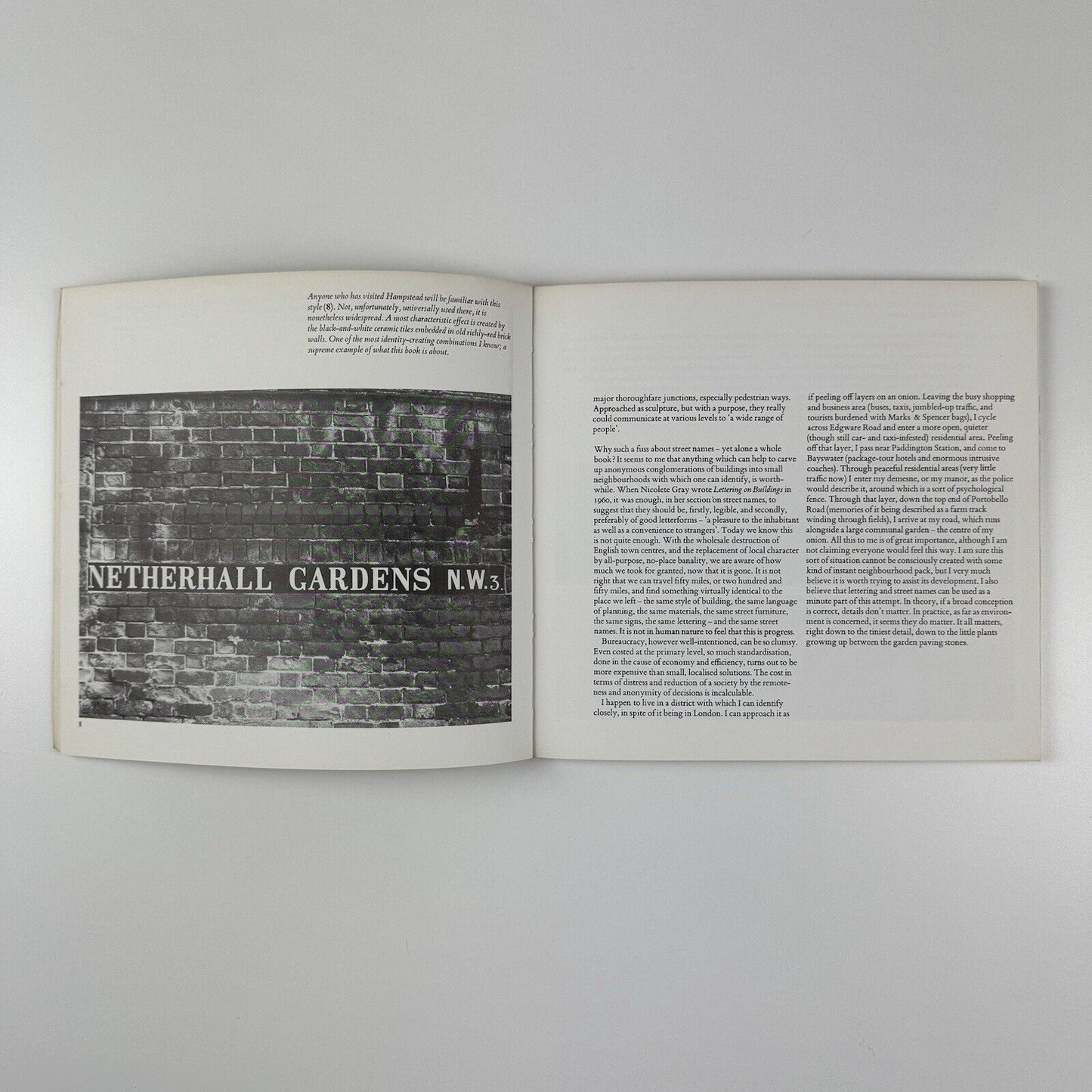 Street name lettering in the British Isles by Alan Bartram | Lund Humphries, 1978