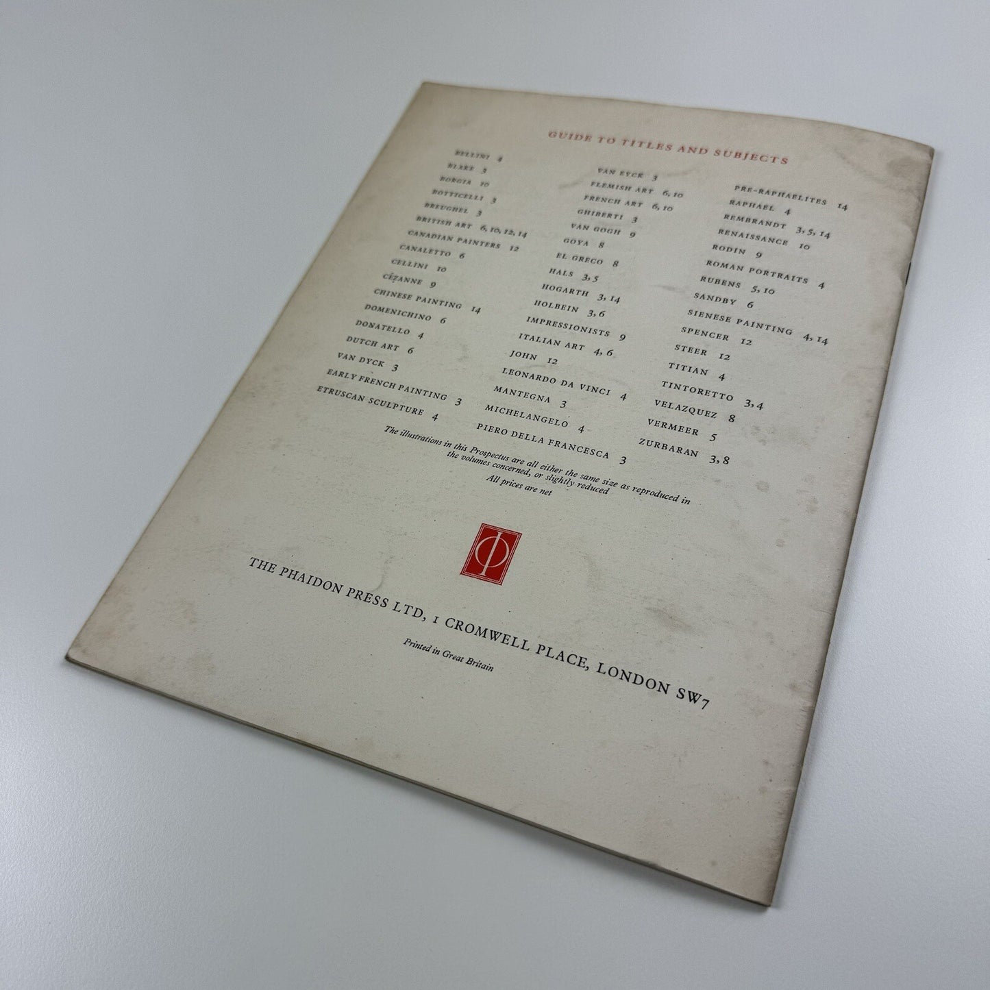 The Phaidon Press. A retrospect and prospectus 1923-1948