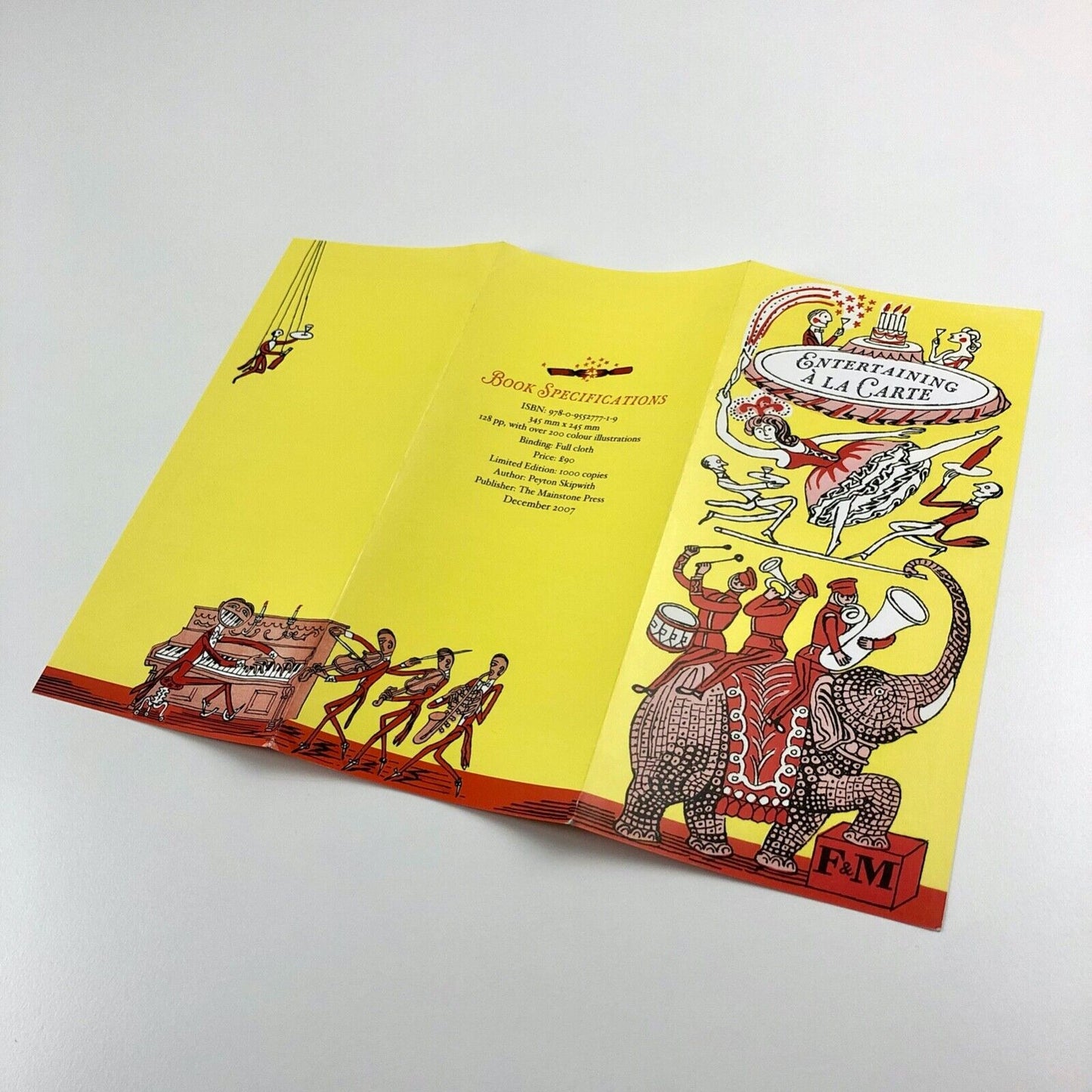 Leaflet – Entertaining à la Carte | Fortnum & Mason | Peyton Skipwith | Mainstone Press, 2007