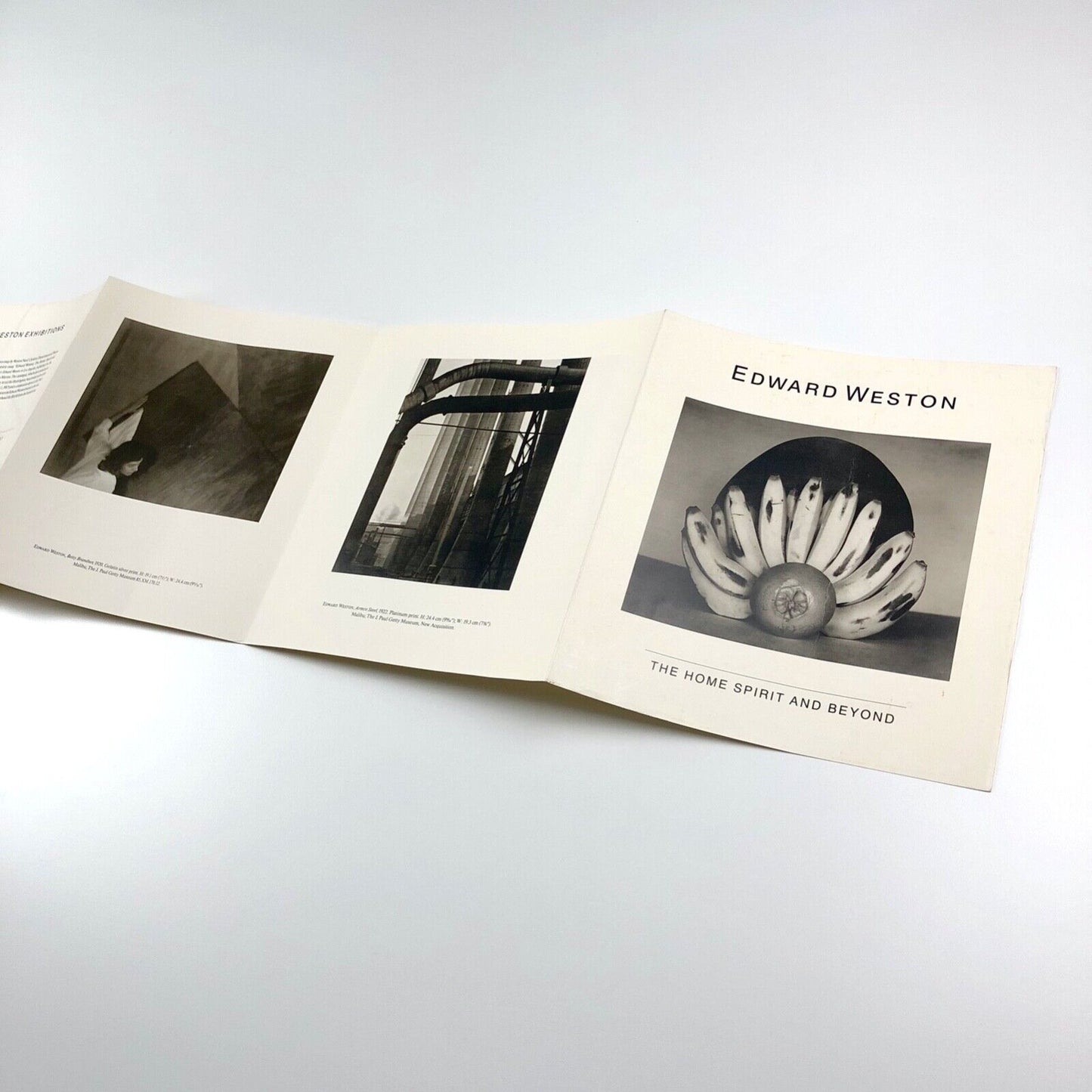 Folding leaflet for Edward Weston. The Home Spirit and Beyond by Weston Naef | Center for Creative Photography, 1981