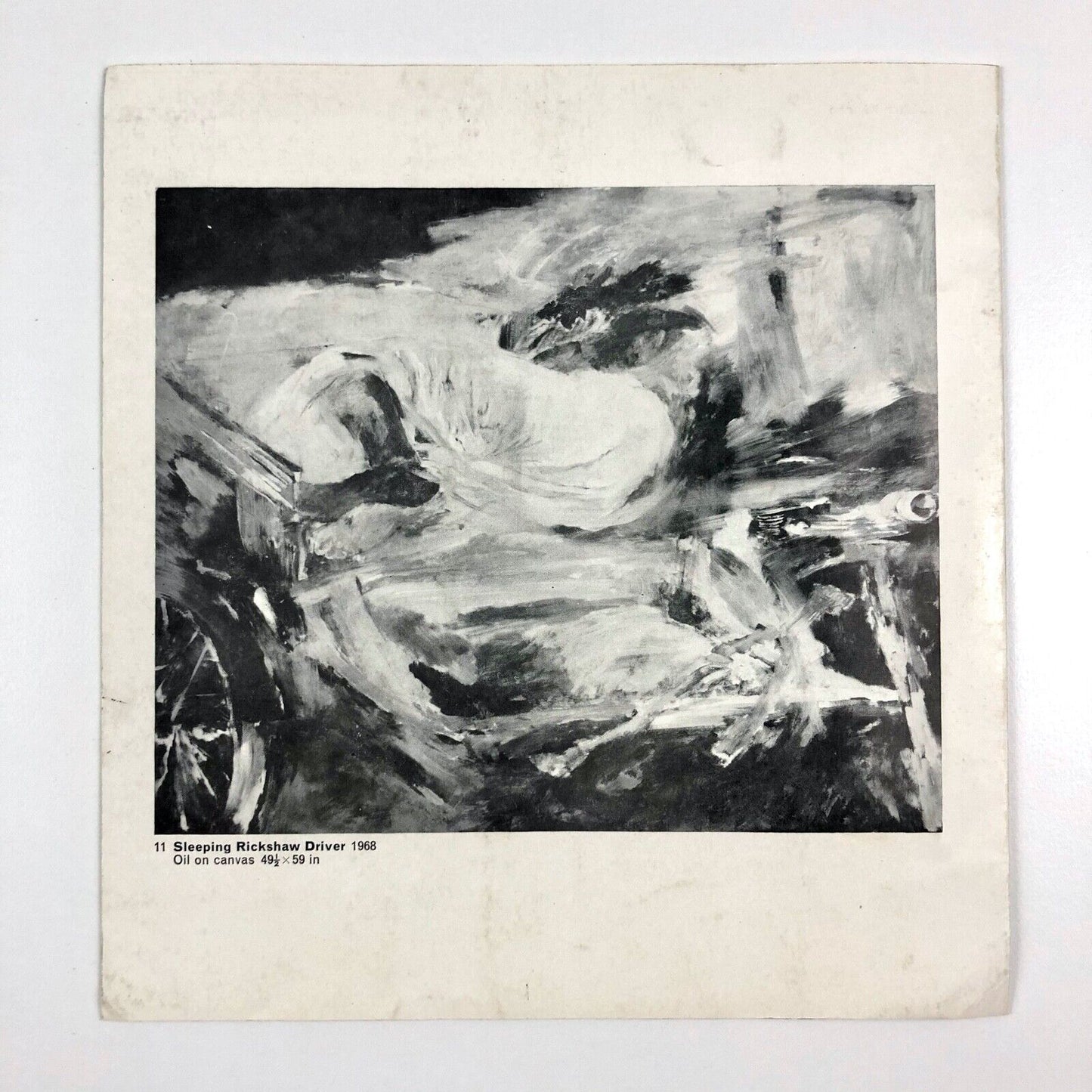 Krishen Khanna exhibition leaflet/folding card | New Art Centre London, 1968