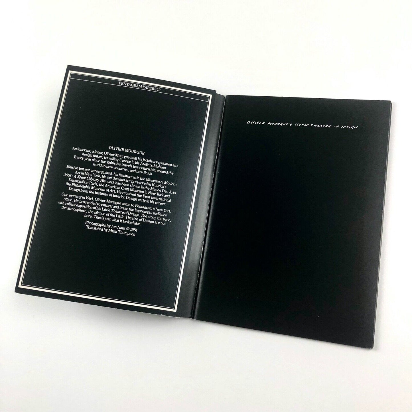 Oliver Mourgue’s Little Theatre of Design | Pentagram Papers 12, 1984