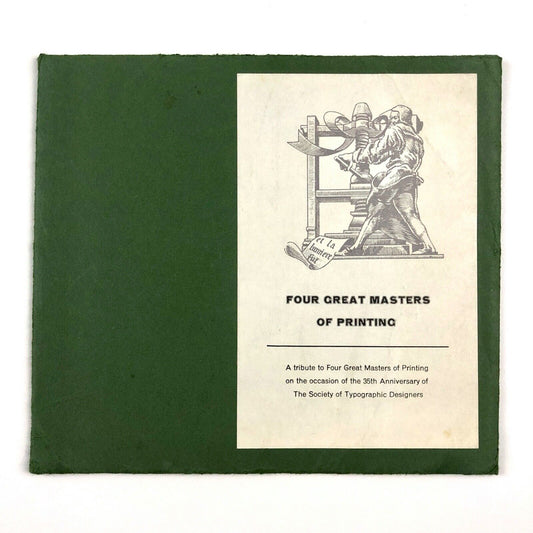 Four Great Masters of Printing Society of Typographic Designers | Paul Peter Piech