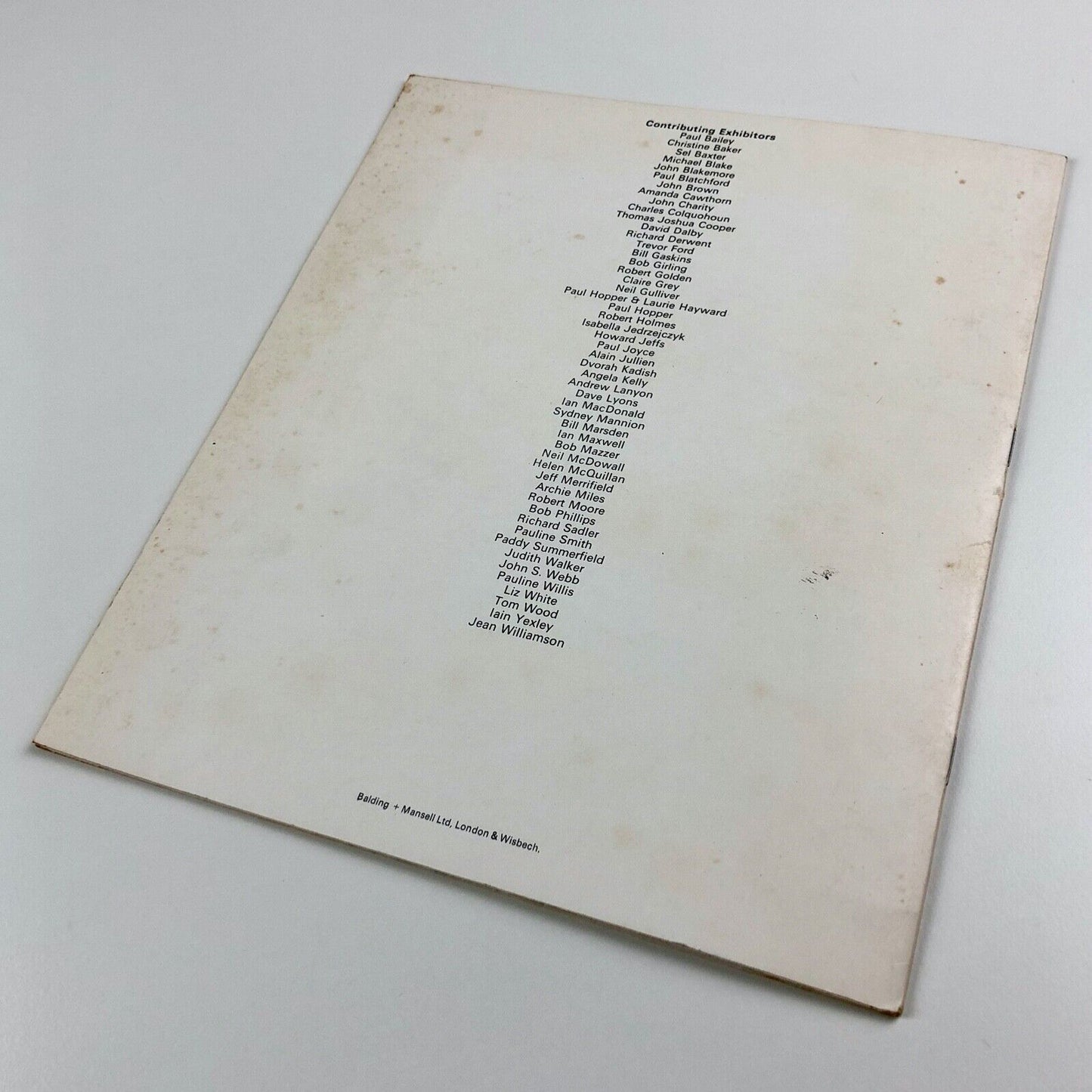 New Photography – Midland Group Gallery 1974 Paul Joyce et al