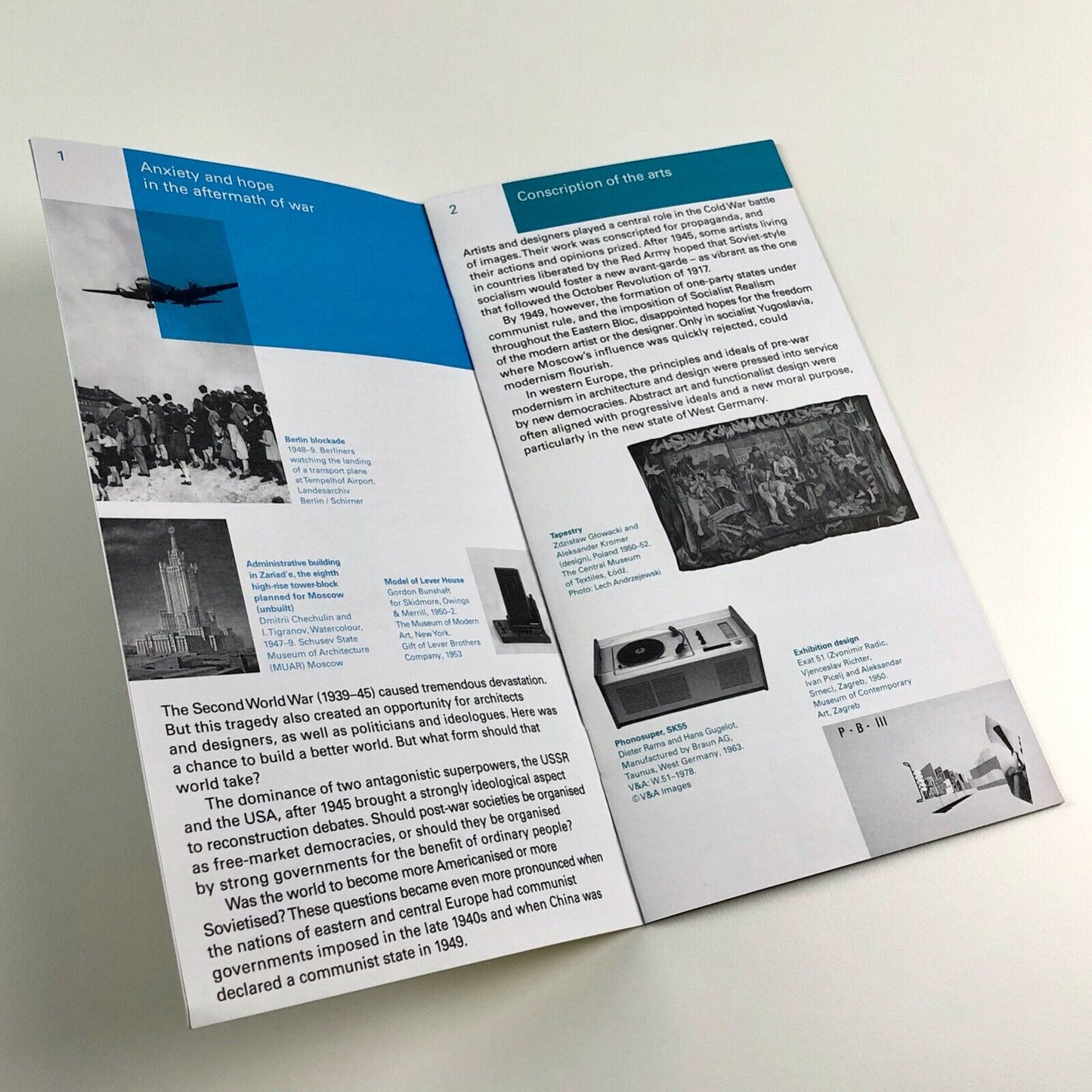 Small exhibition guide for Cold War Modern – V&A exhibition, 2009
