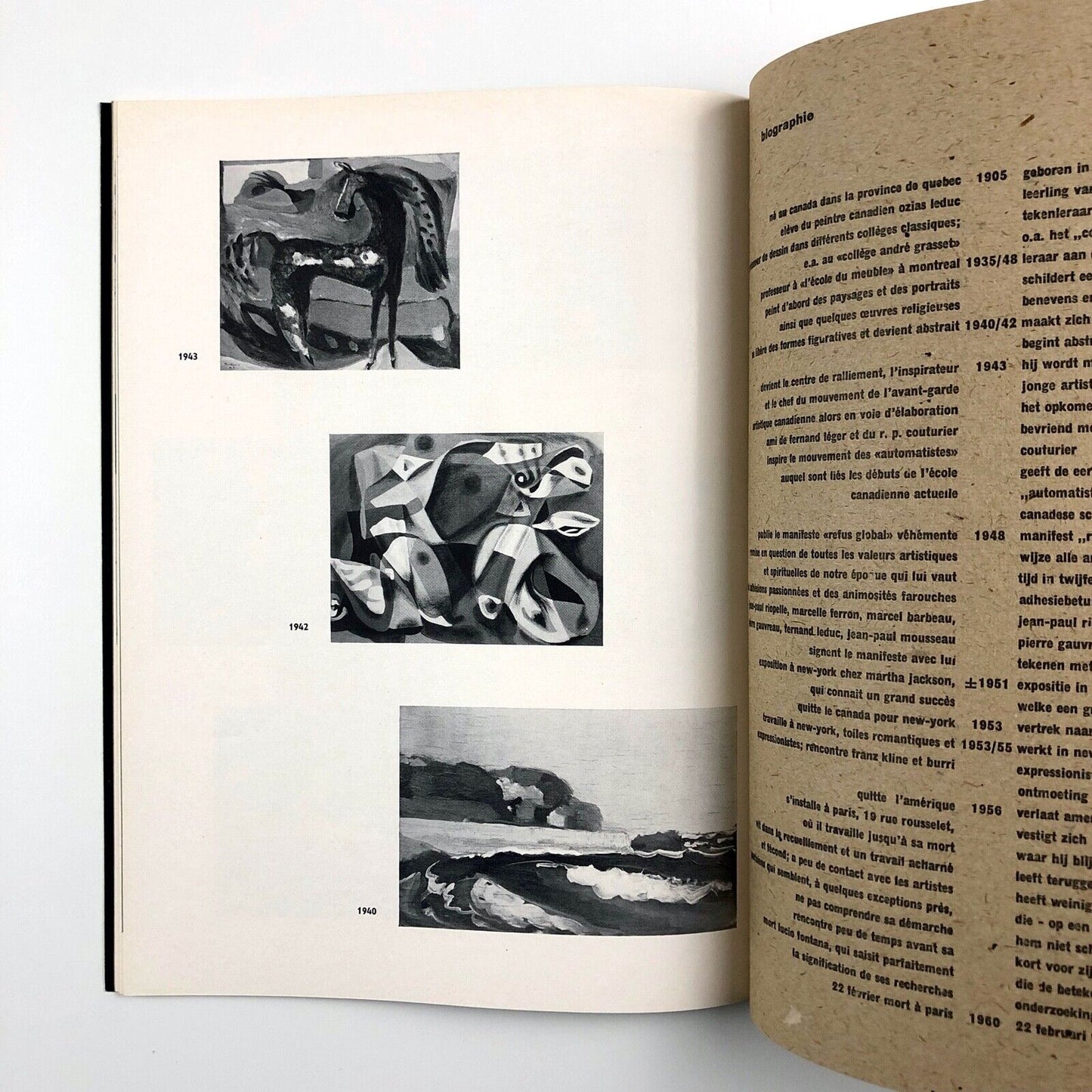 Paul-Émile Borduas | Stedelijk Museum exhibition catalogue | Cat. no. 255, 1961