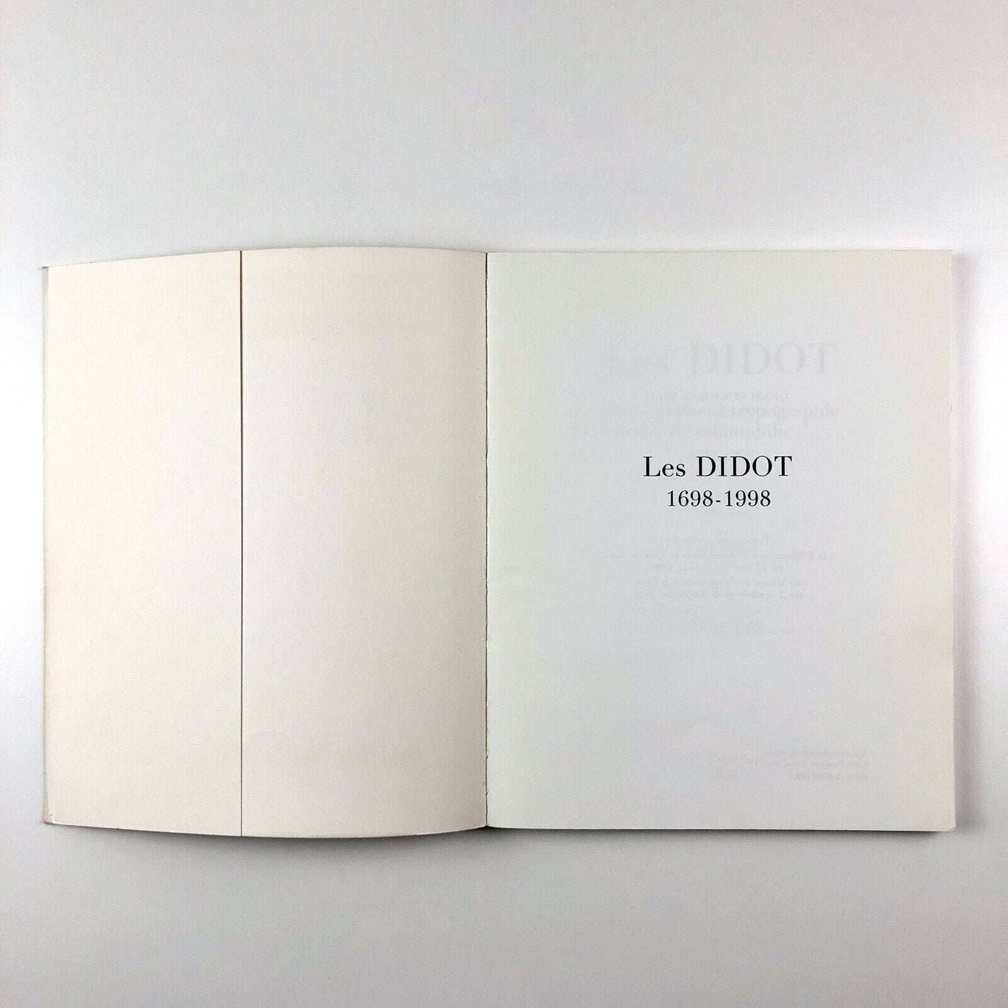 Les Didot Trois siècles de typographie & de bibliophilie 1698-1998 | André Jammes