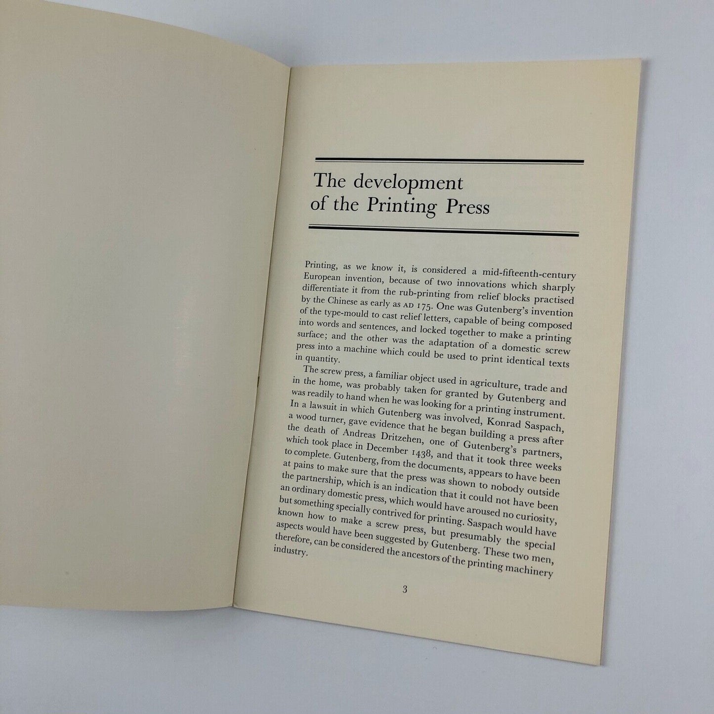 The Development of the Printing Press by James Moran | Wynkyn de Worde Society, 1971