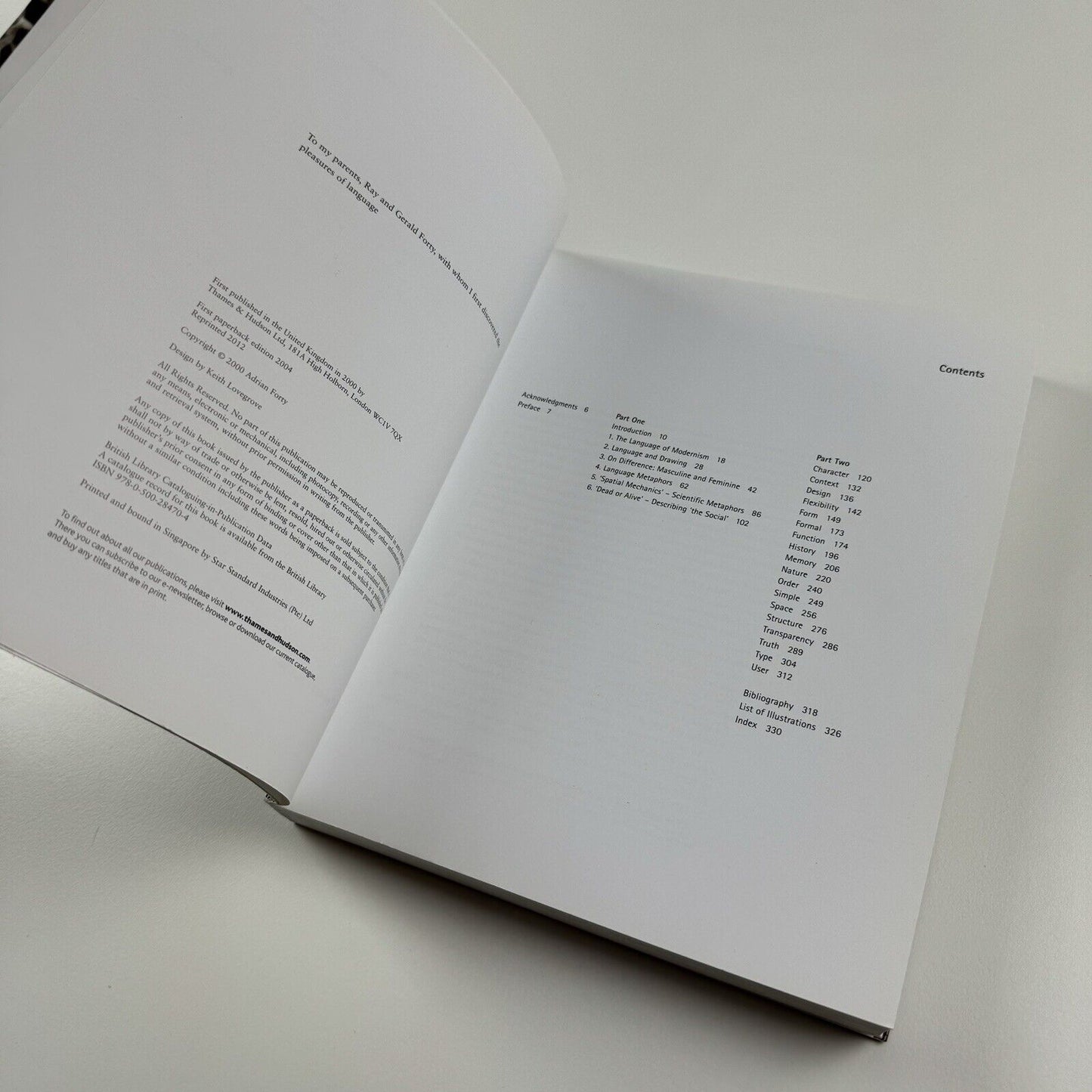 Words and Buildings. A Vocabulary of Modern Architecture by Adrian Forty | Thames & Hudson, 2012