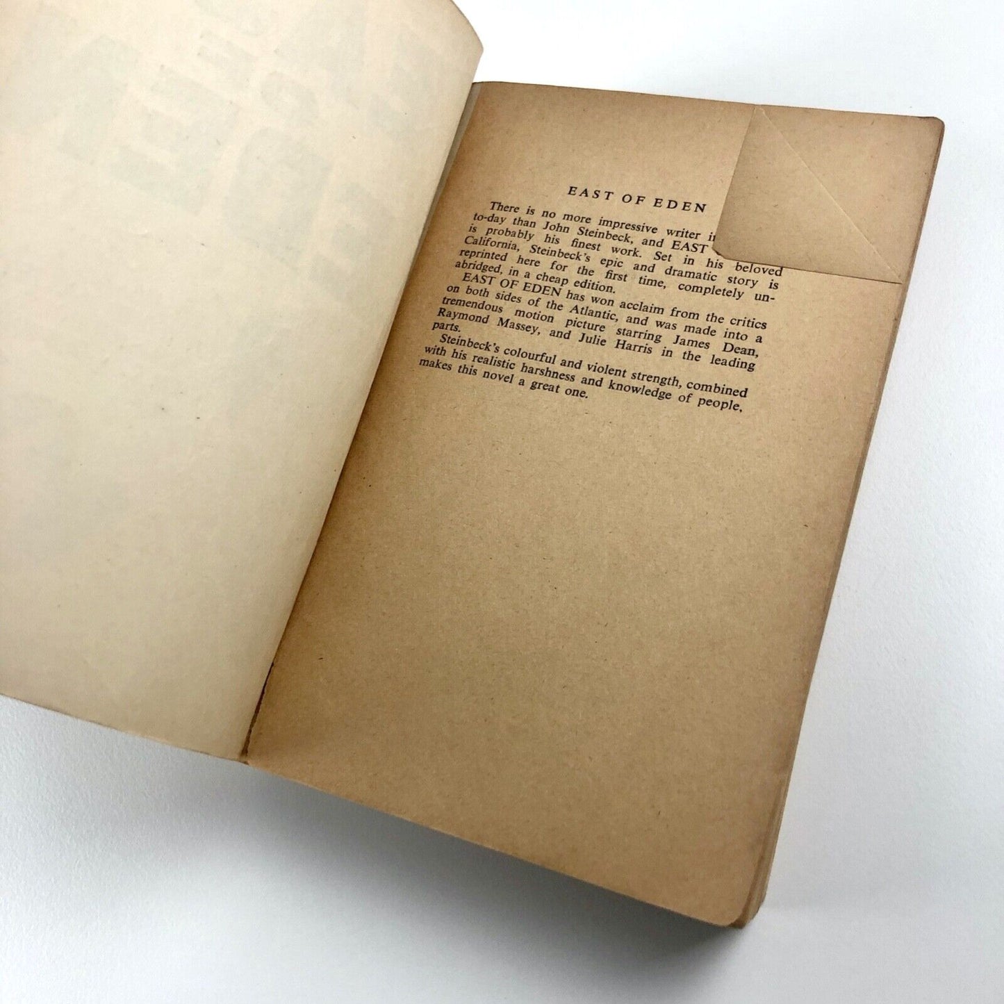 East of Eden by John Steinbeck | WDL Books, reprint 1958
