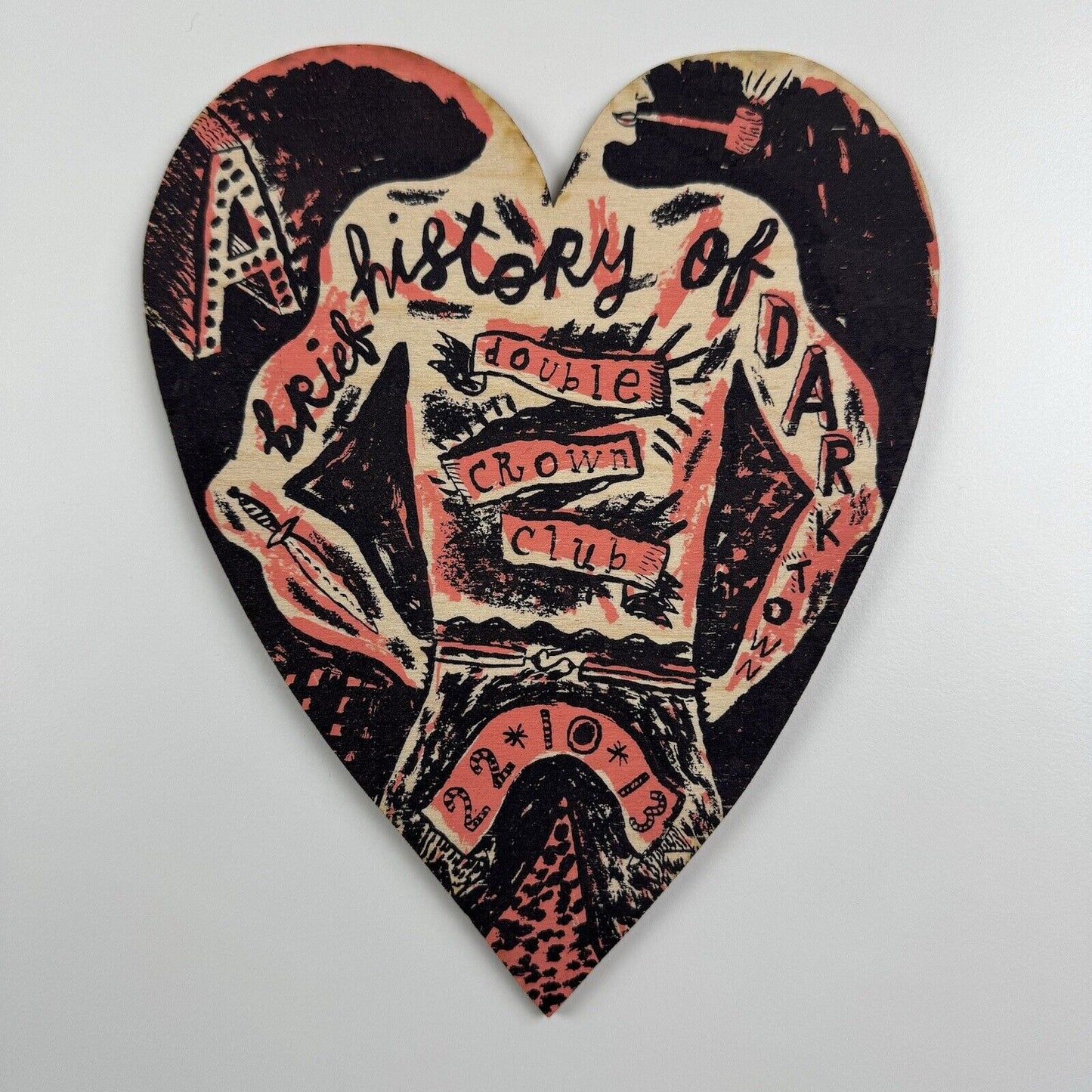 Jonny Hannah – A Brief History of Darktown | Double Crown Club – plywood keepsake, 2013