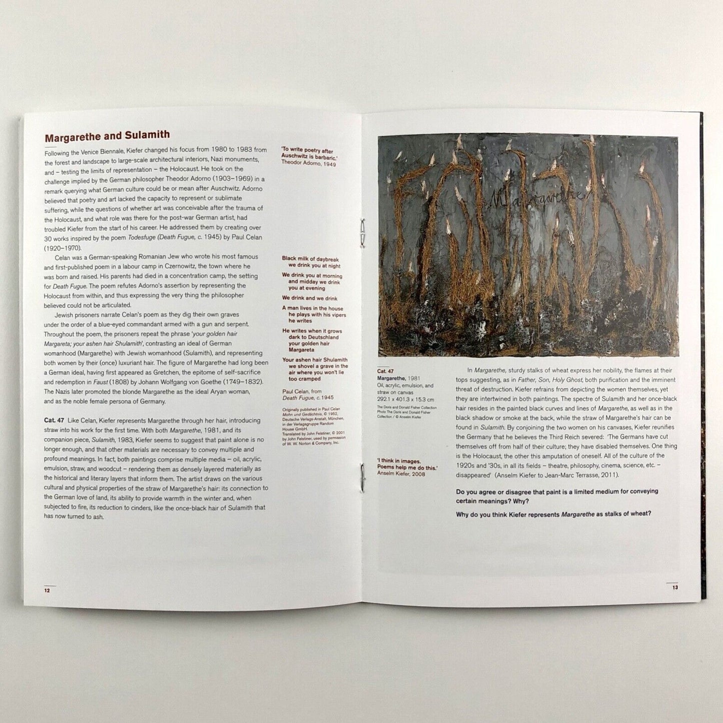 Anselm Kiefer | Royal Academy of Arts 'Exhibition in Focus' booklet, 2014