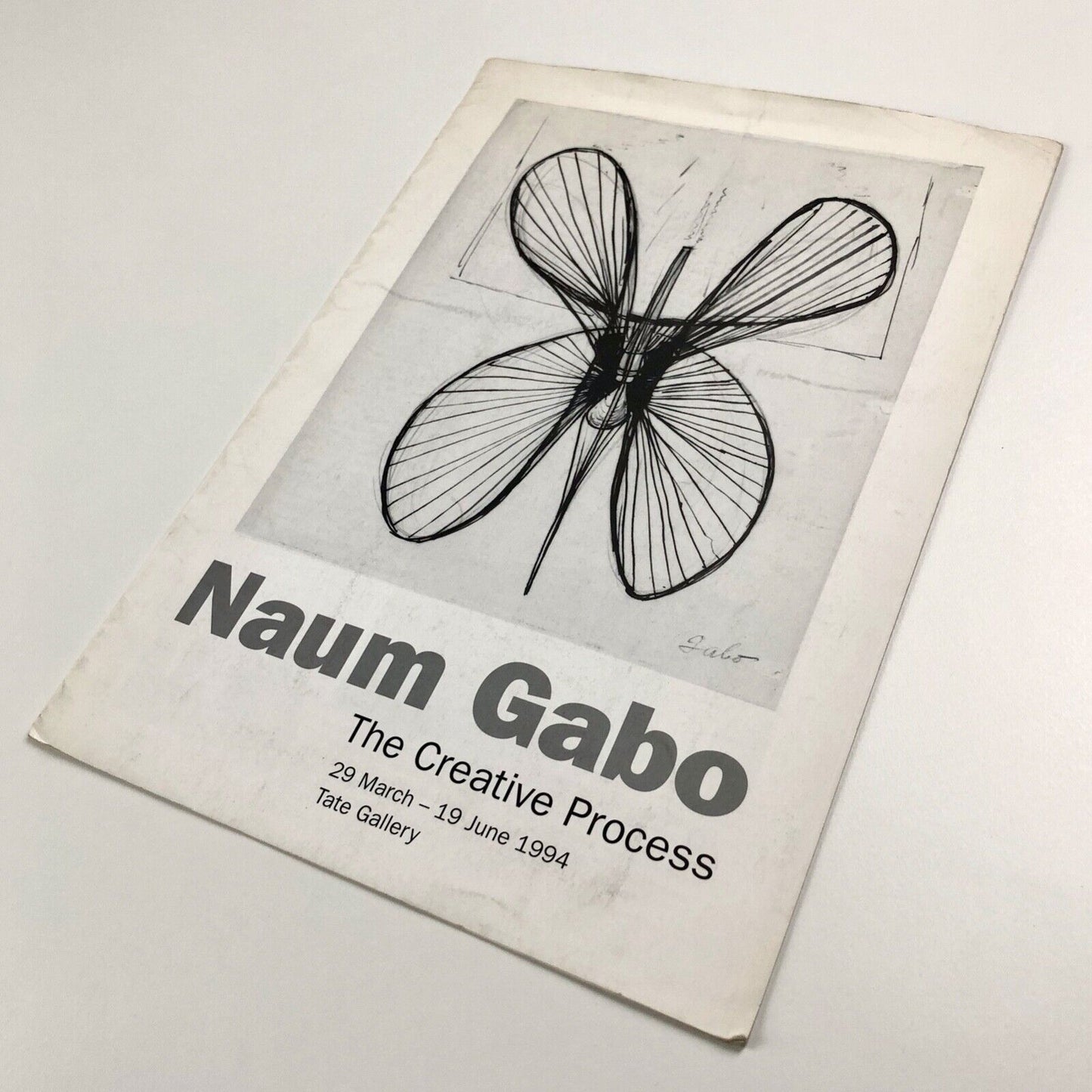 Leaflet for Naum Gabo. The Creative Process | Tate Gallery guide, 1994